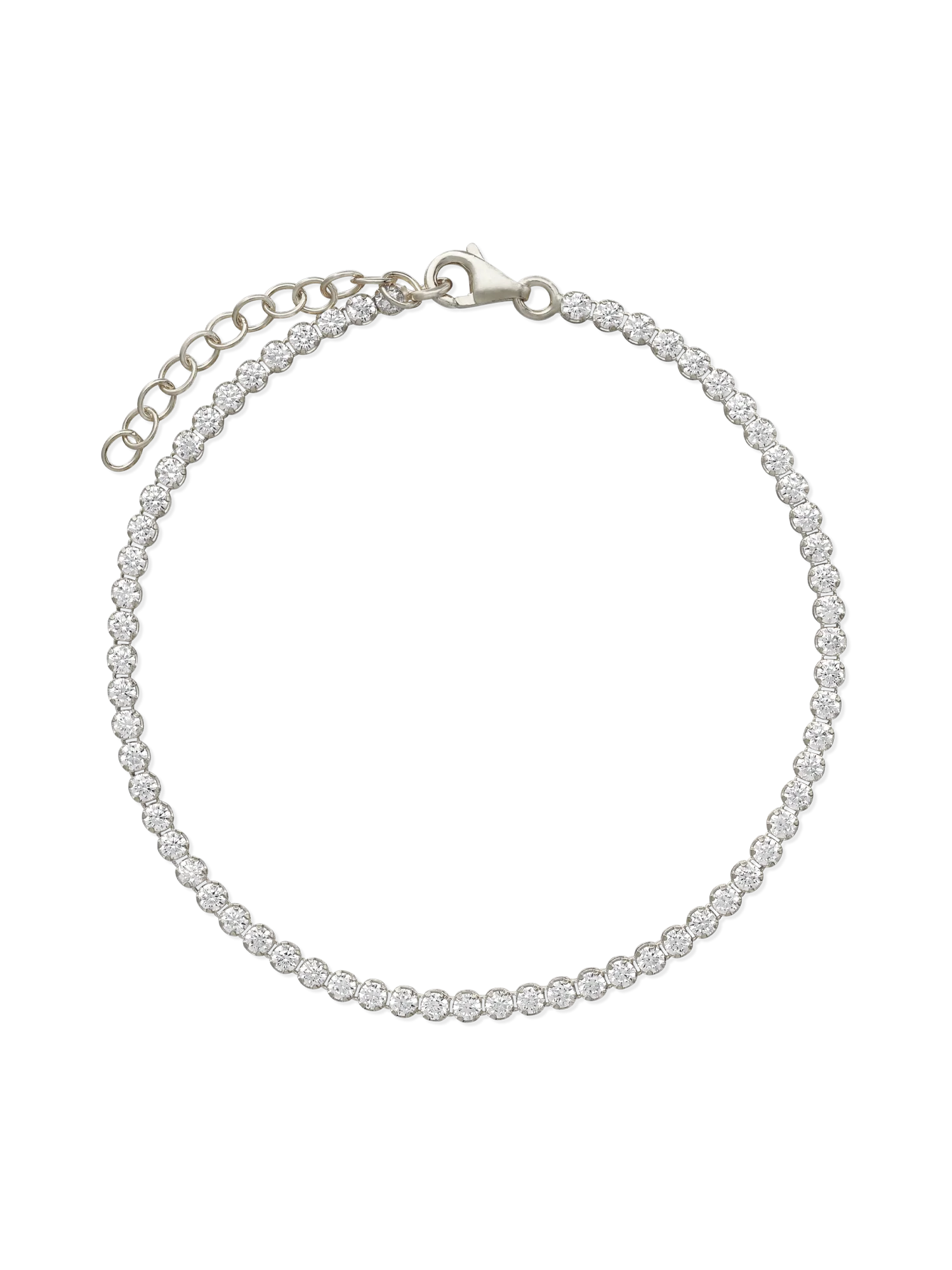 Pulseira de tenis em prata 925 com zircónias - Image 2
