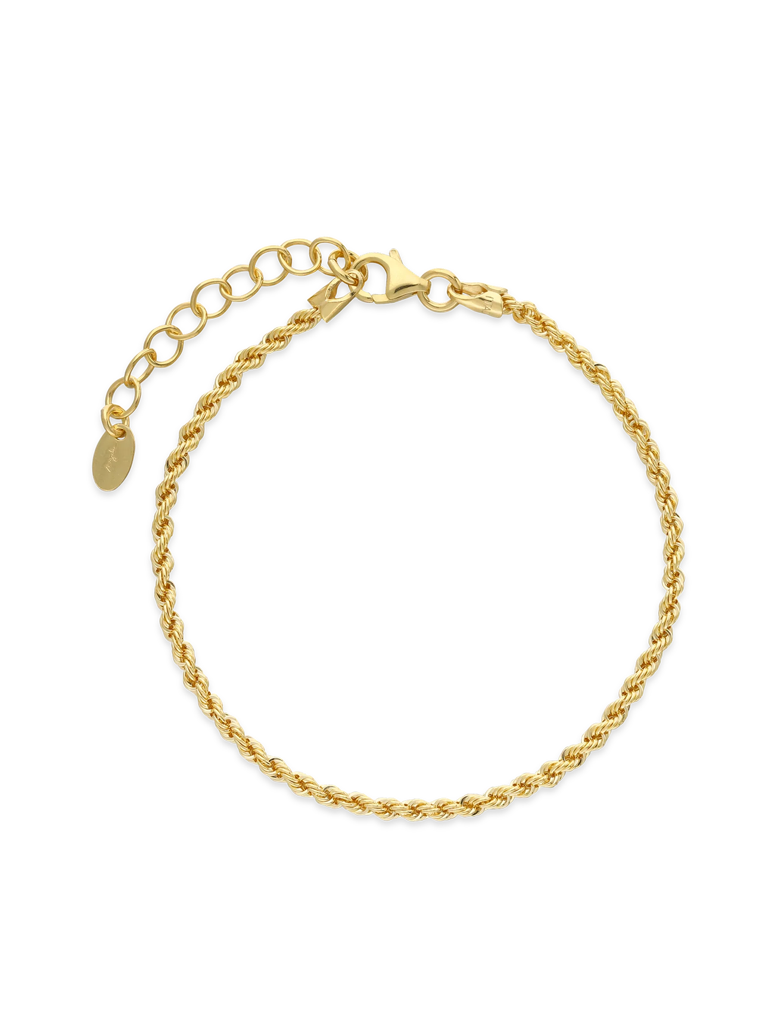 Pulseira delicada banhada a ouro