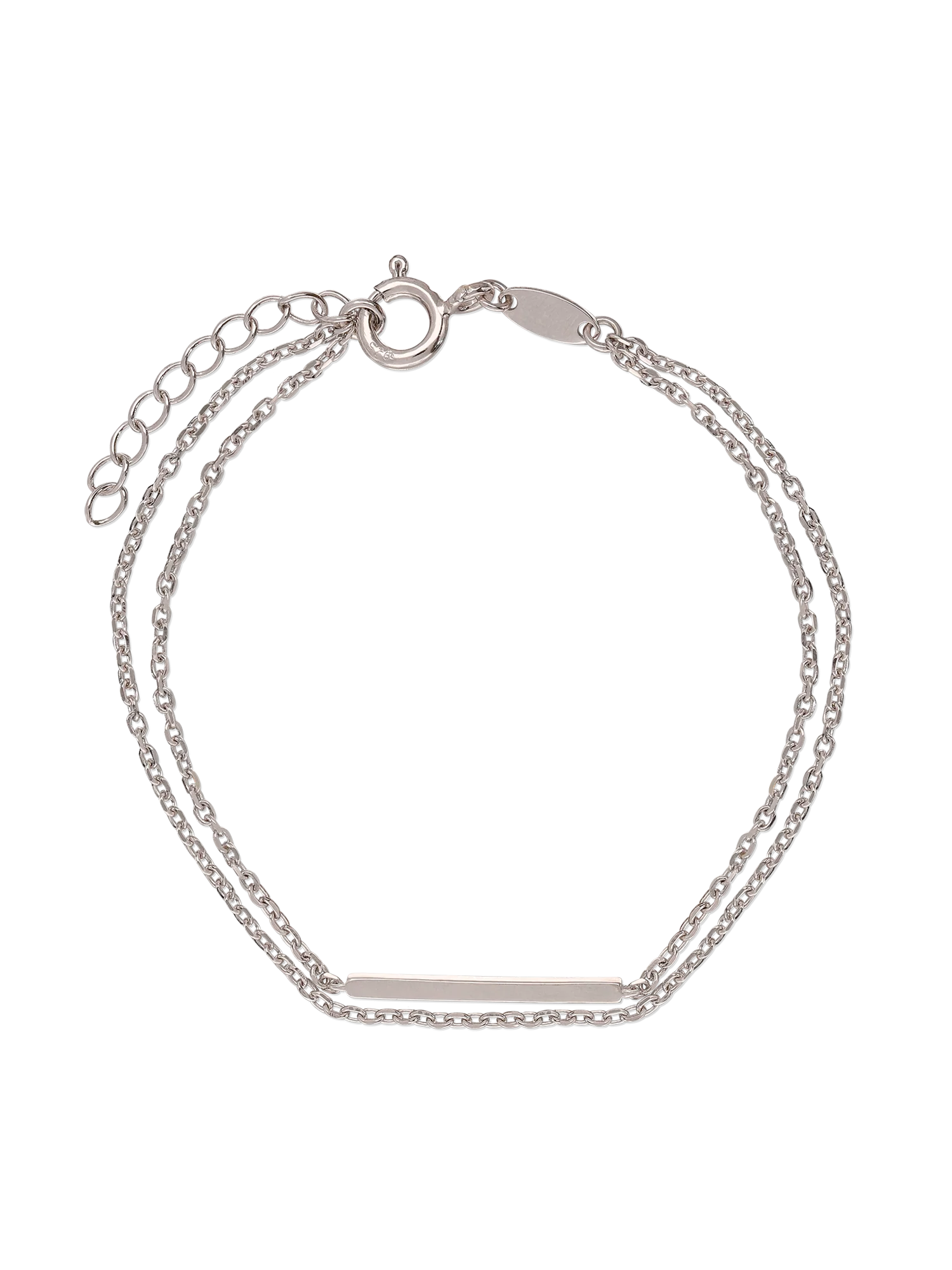 Pulseira delicada minimalista em prata 925