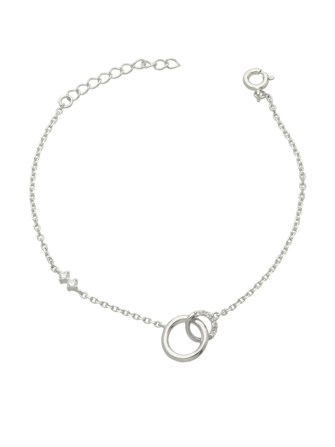Pulseira delicada em prata 925 com zircónias - Image 2