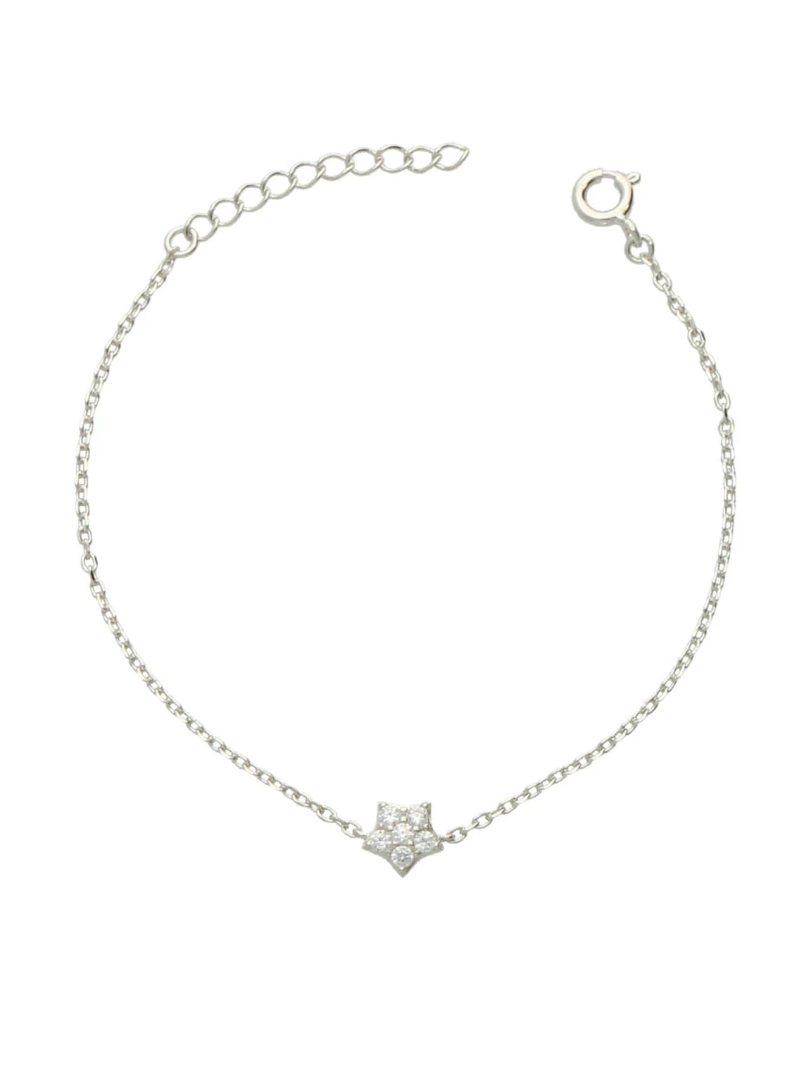 Pulseira delicada em prata 925 com zircónia - Image 2