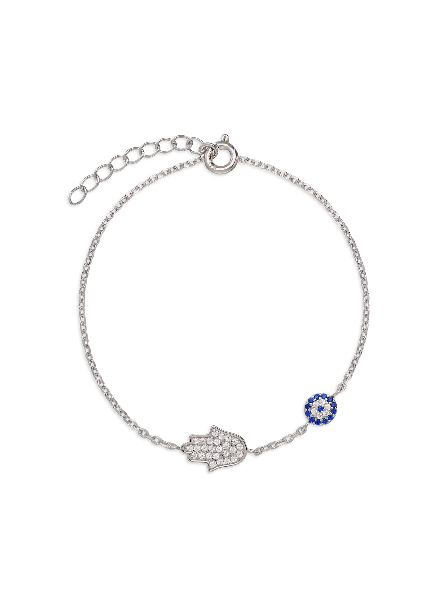 Pulseira delicada em prata 925 com zircónia