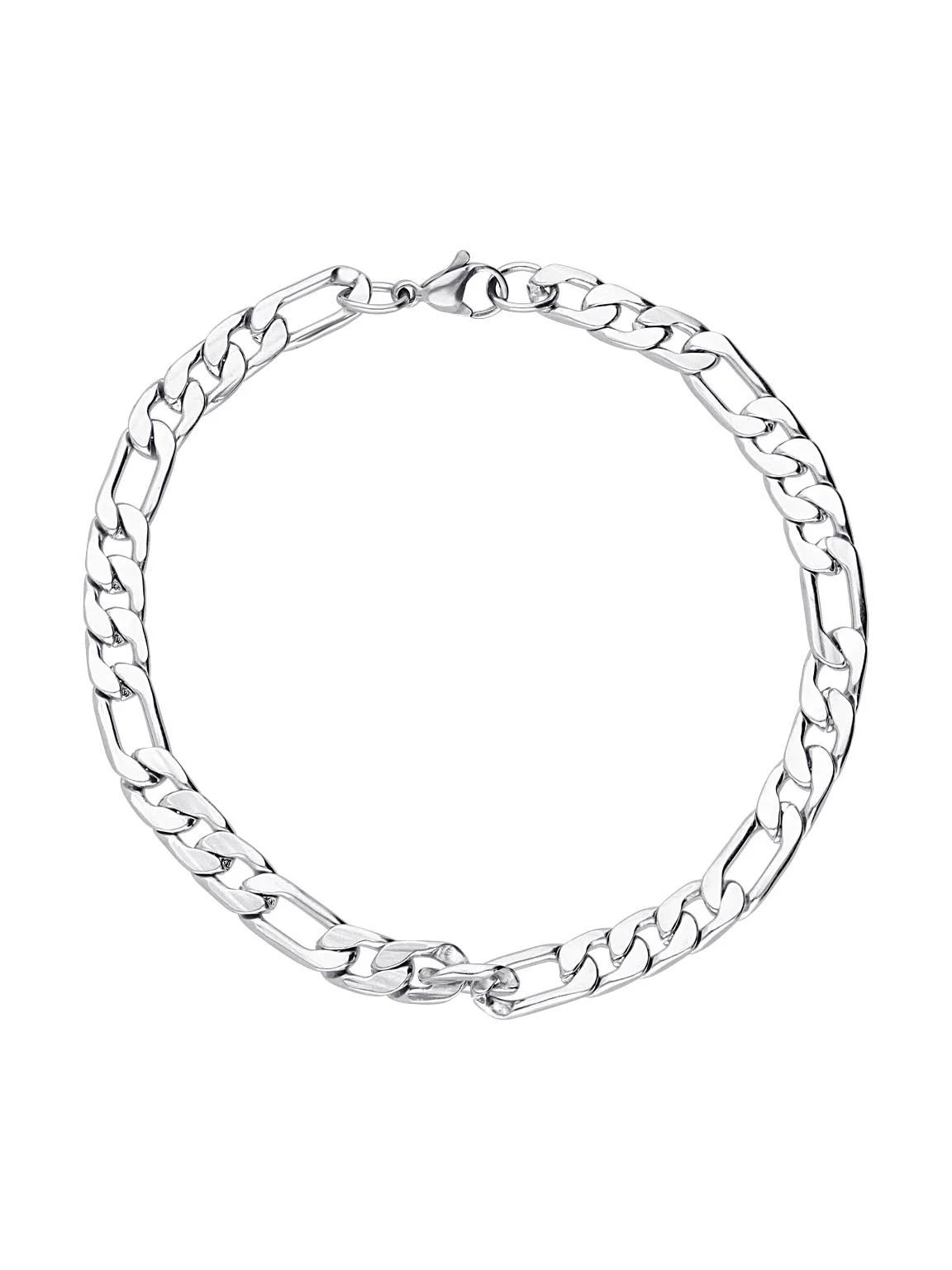 Pulseira masculina em aço inoxidável