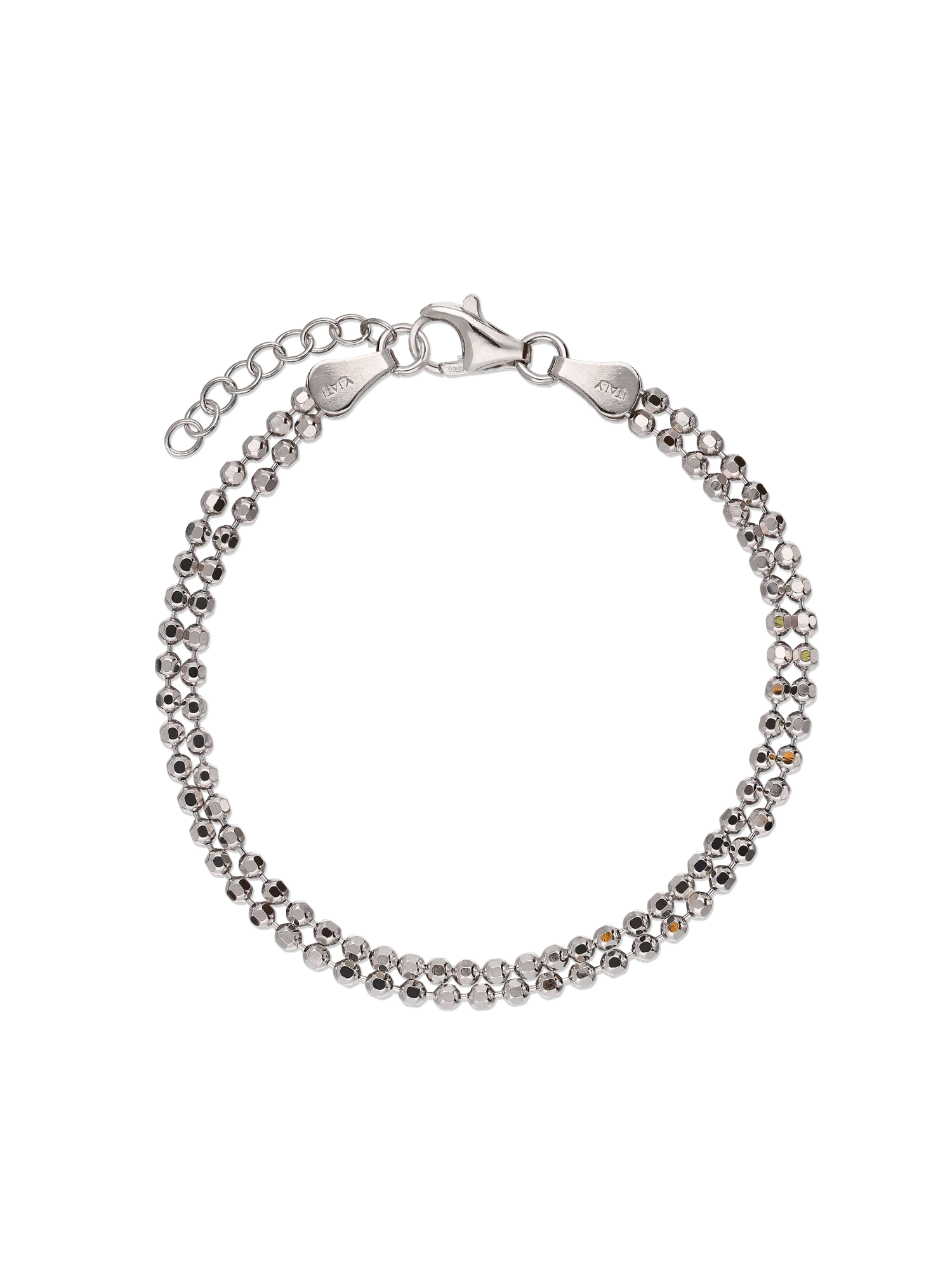 Pulseira delicada em prata 925 bolas
