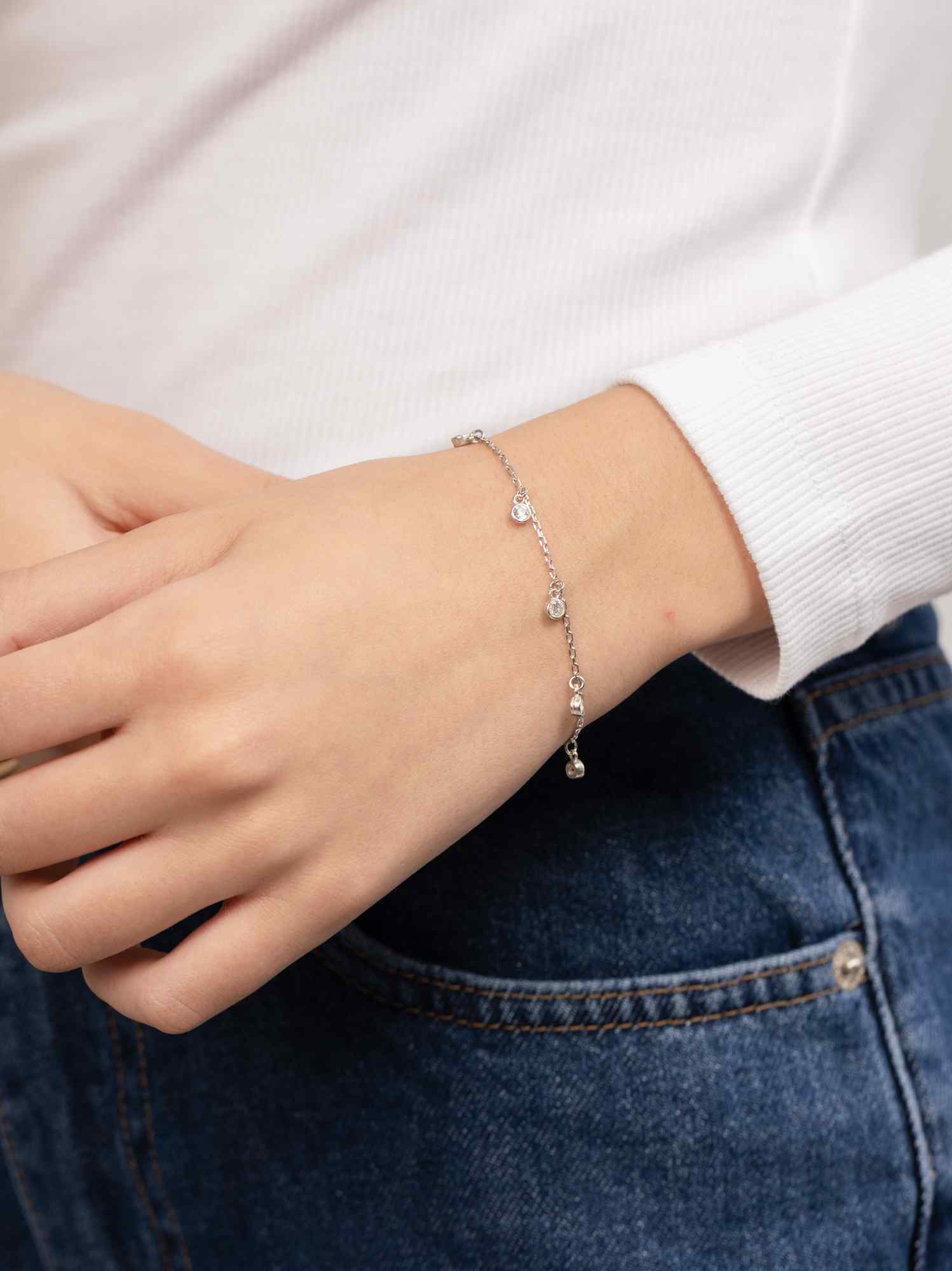 Pulseira em prata 925 com zircónia - Image 2