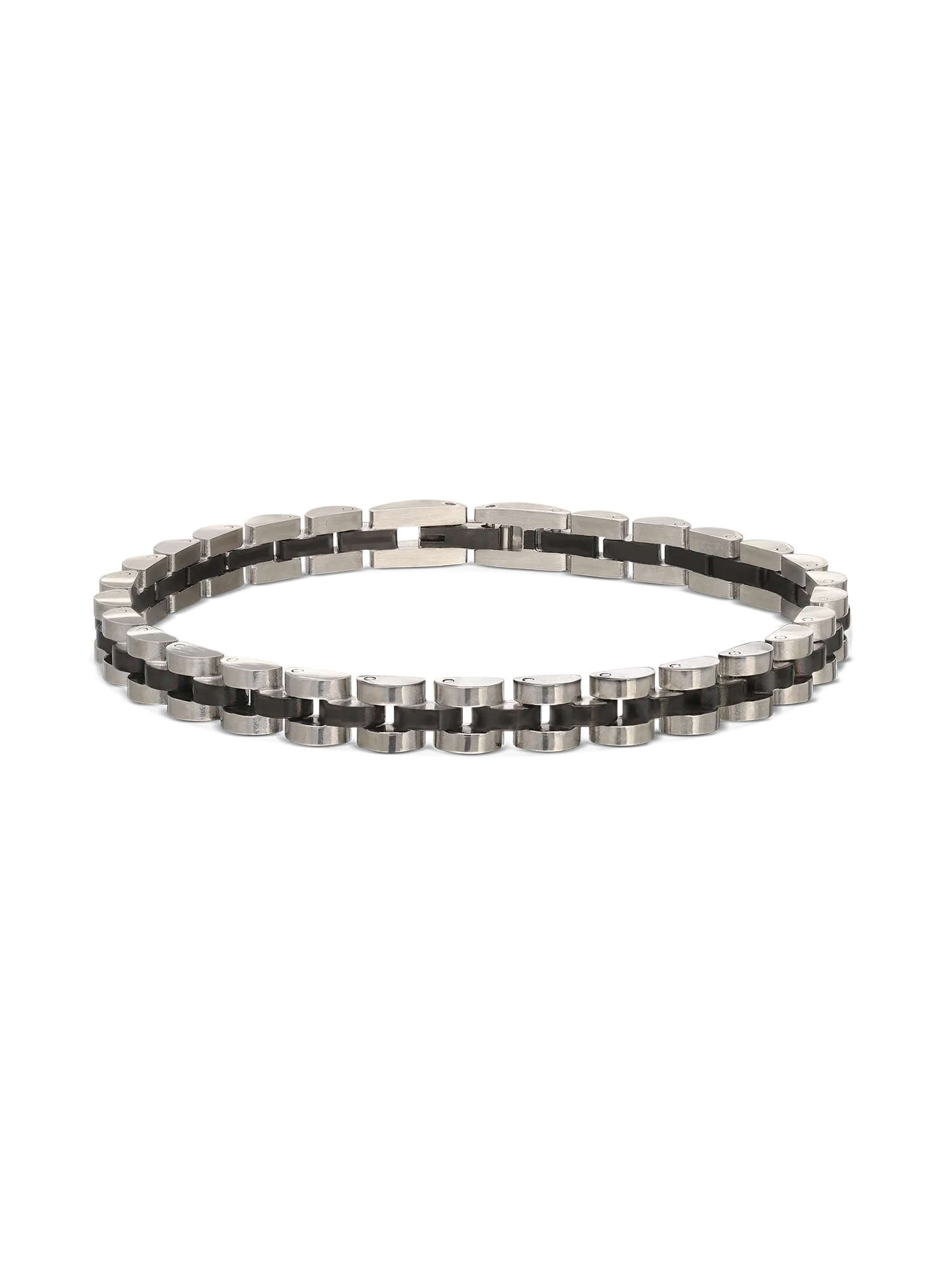 Pulseira masculina em aço inoxidável
