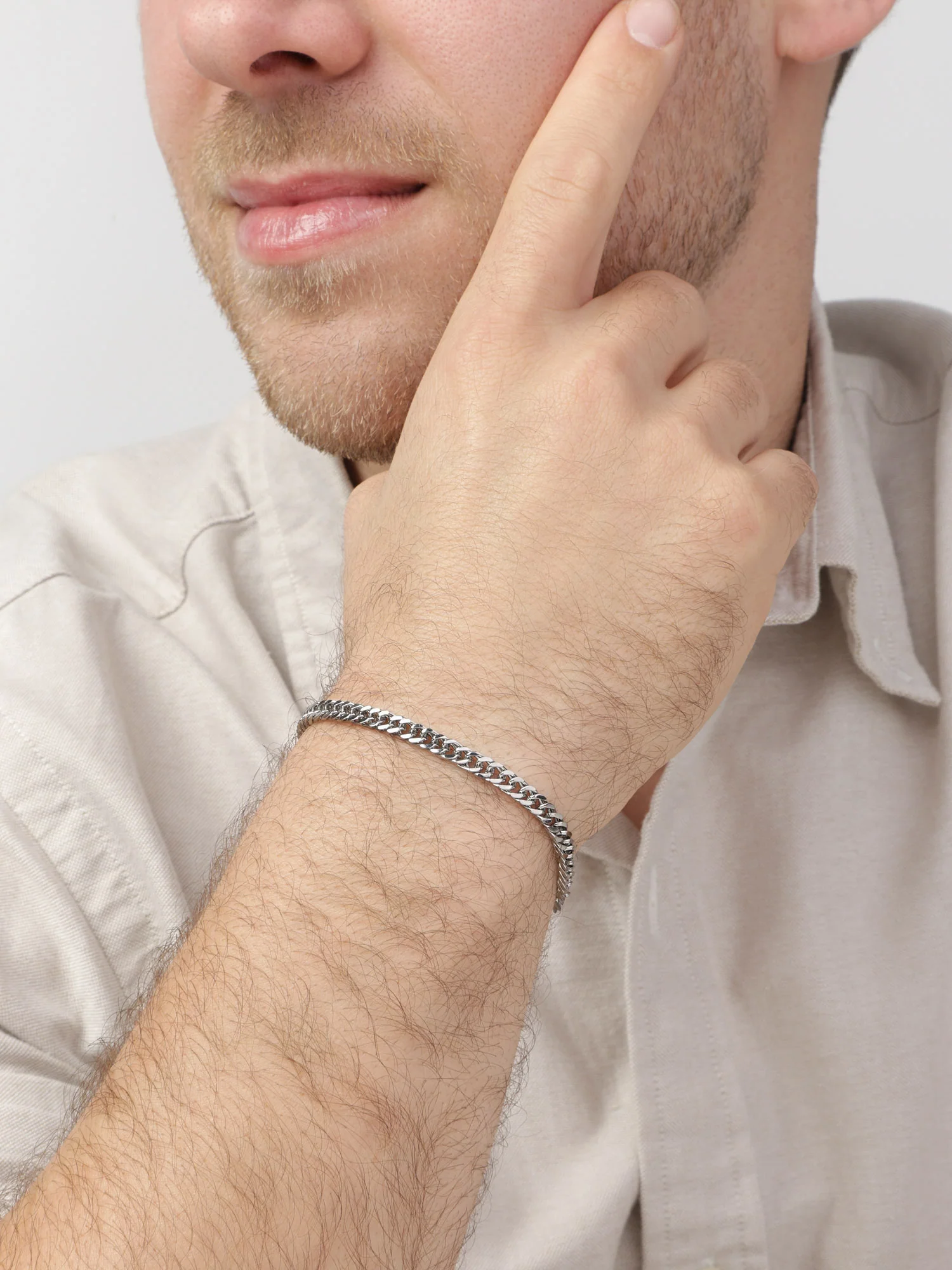 Pulseira masculina em aço inoxidável - Image 2