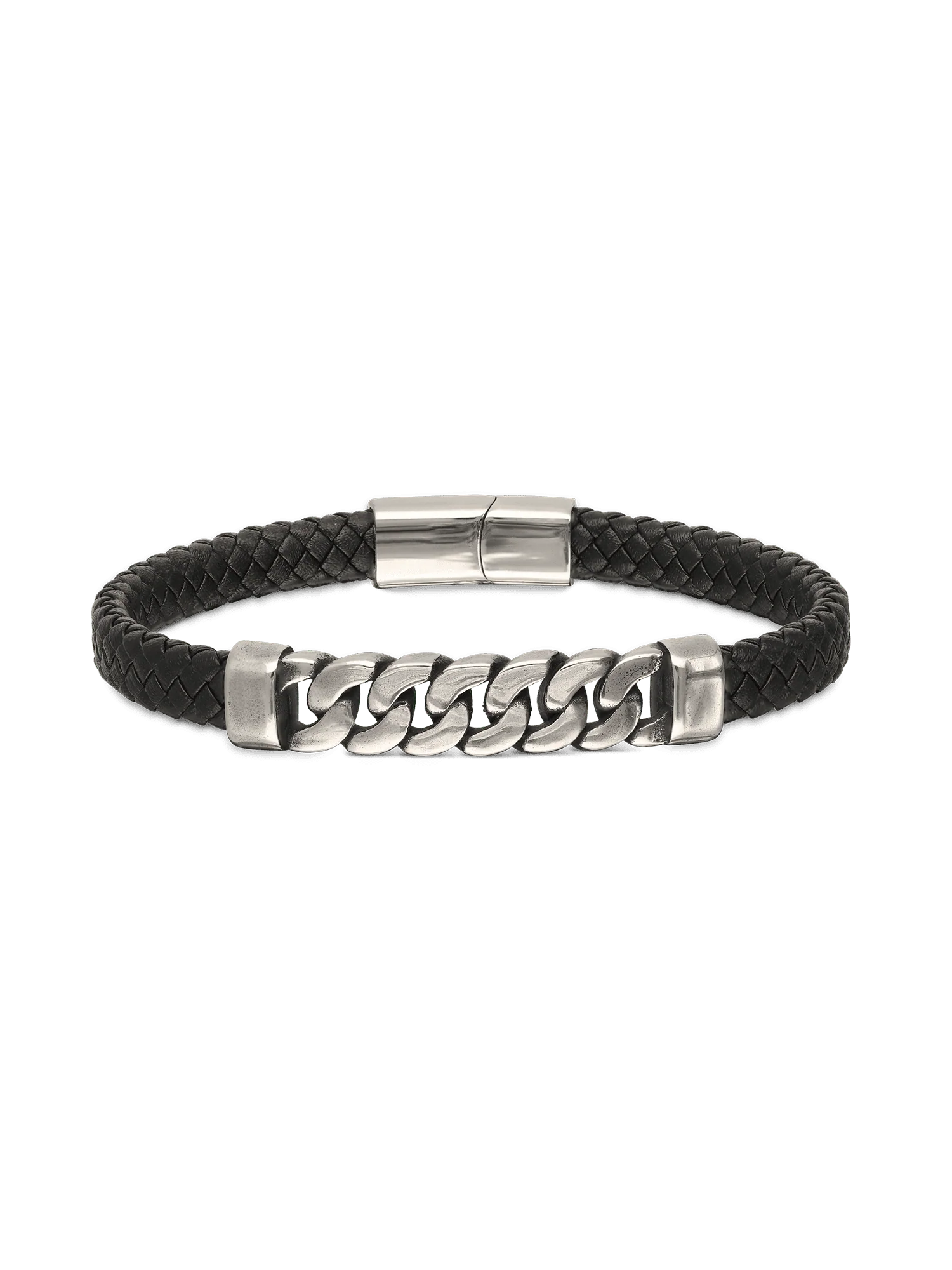 Pulseira masculina em aço inoxidável