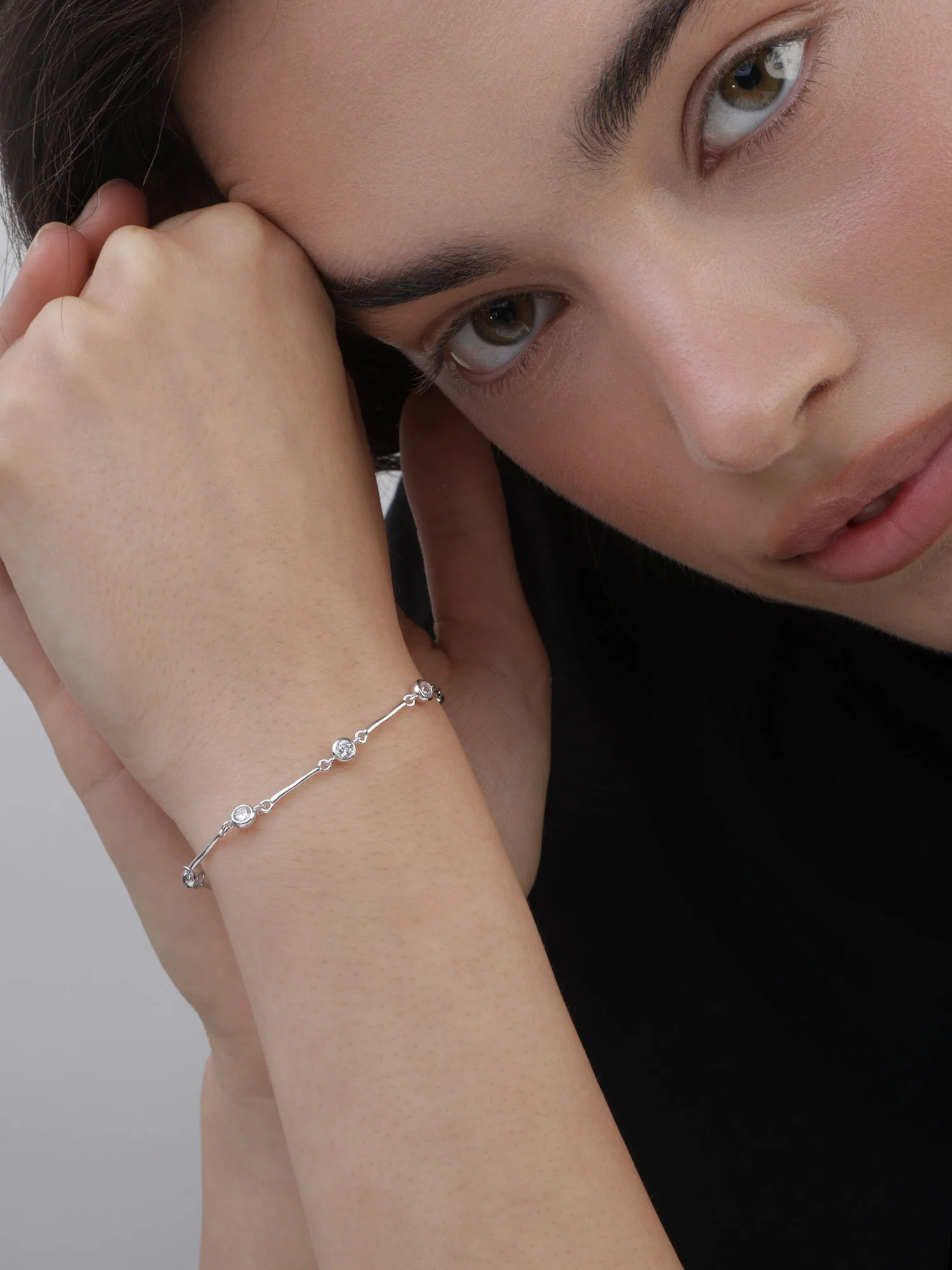 Pulseira em prata 925 com zircónia - Image 2