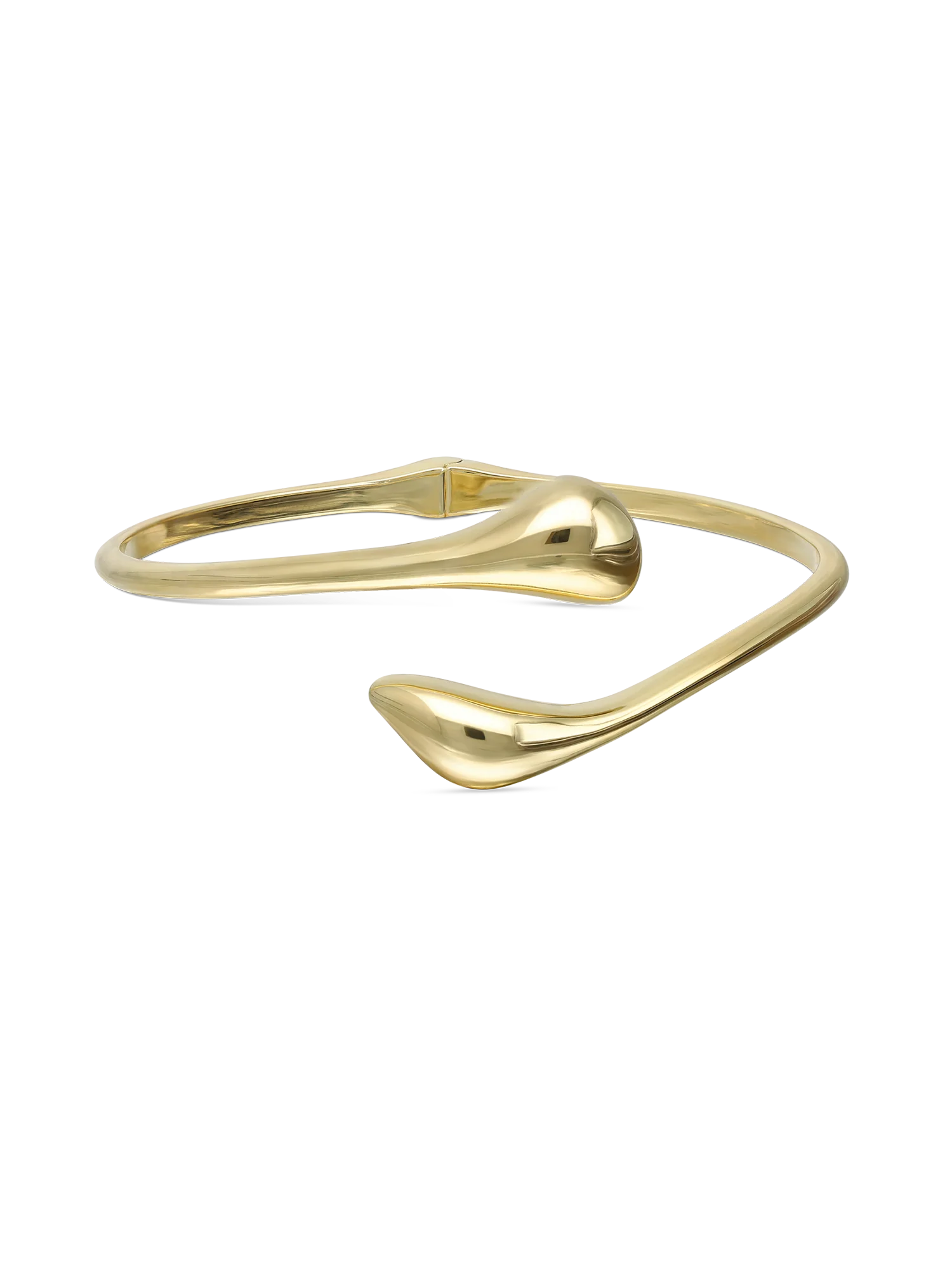 Pulseira rígida banhada a ouro