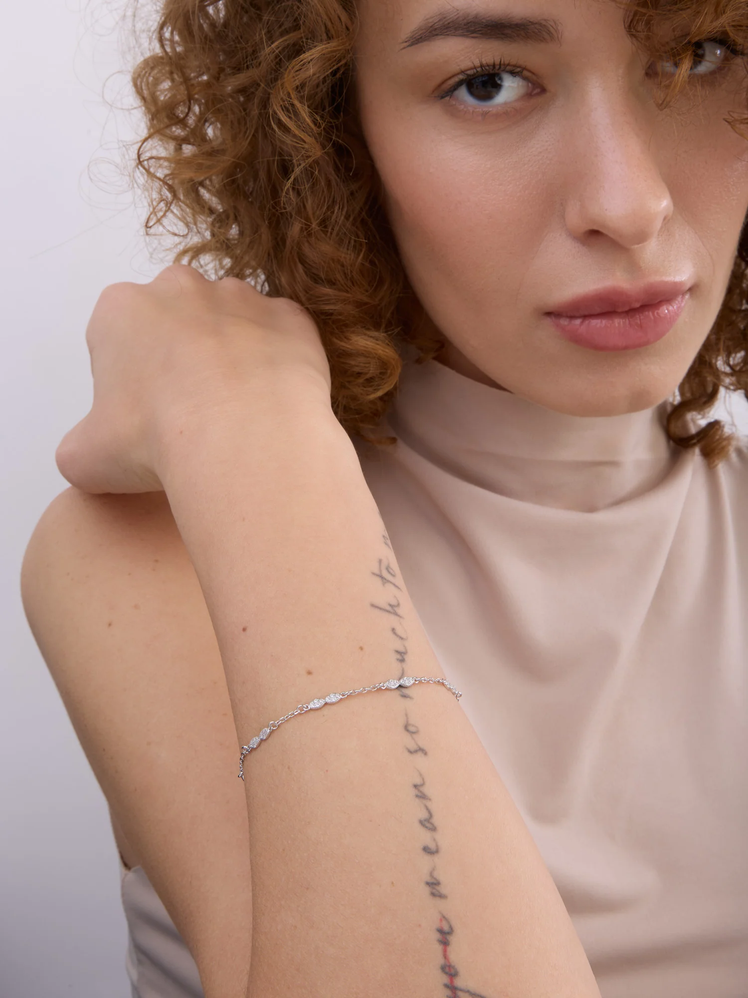 Pulseira delicada em prata 925 com zircónia - Image 2