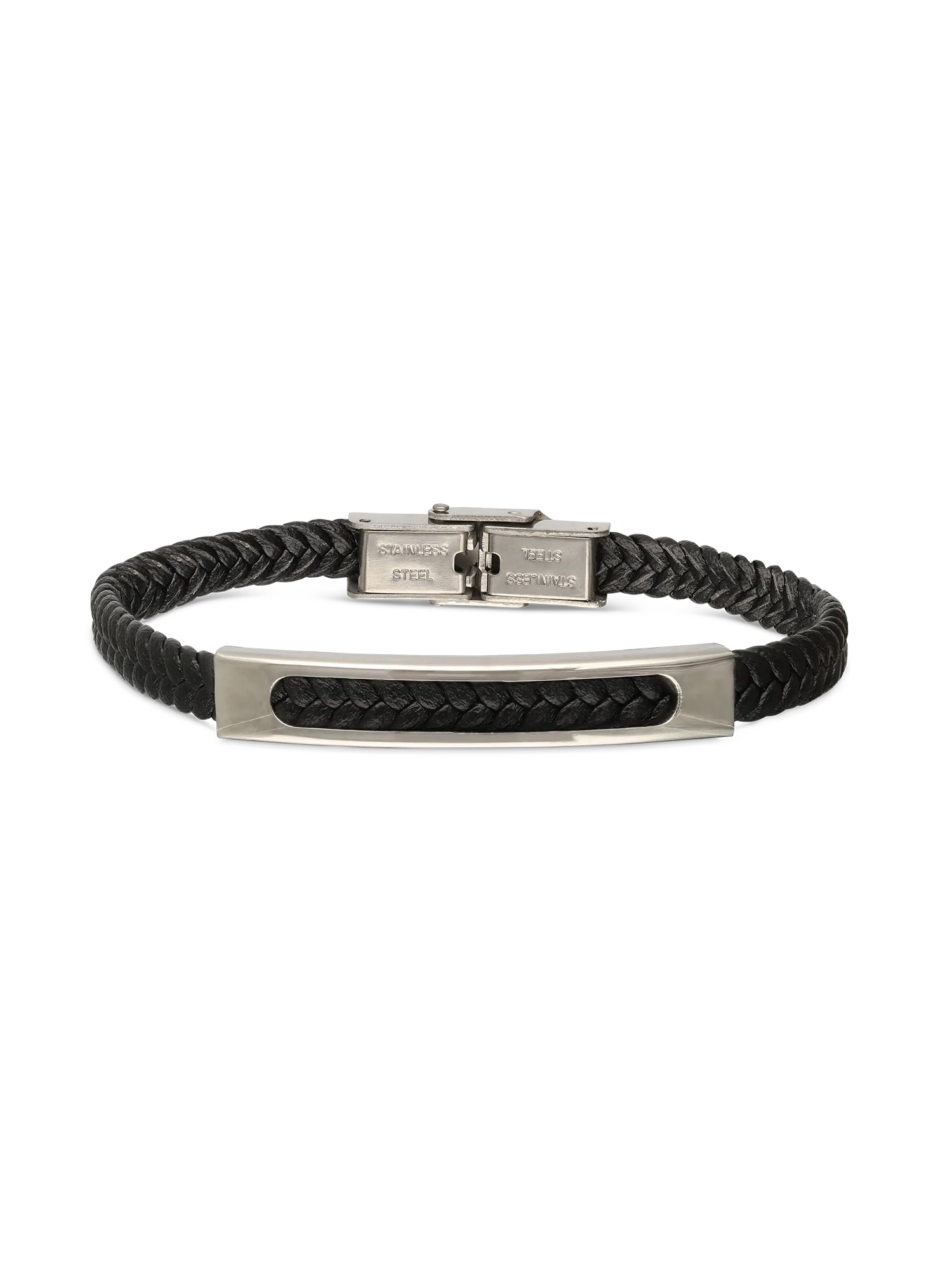 Pulseira masculina em aço inoxidável