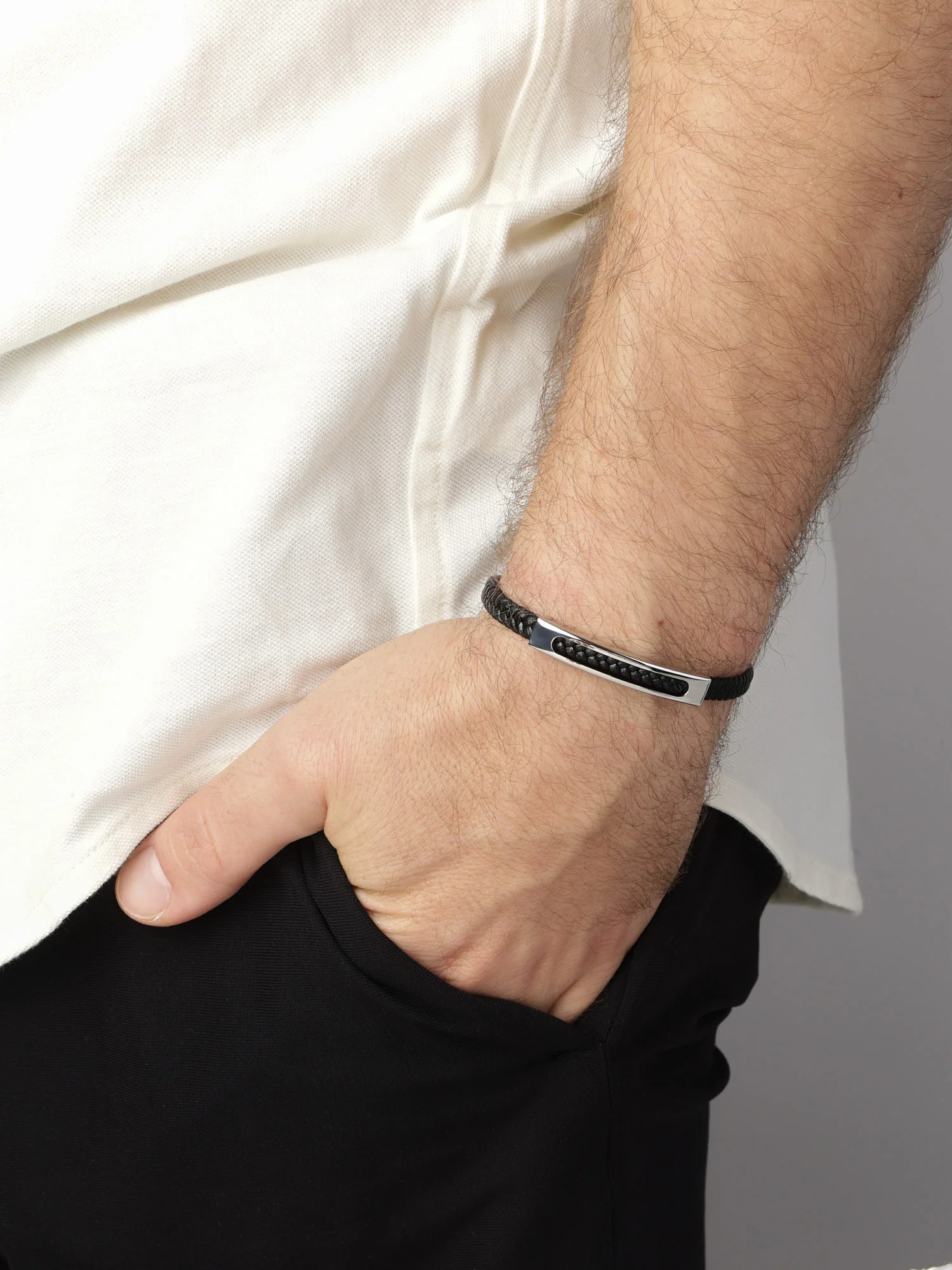 Pulseira masculina em aço inoxidável - Image 3