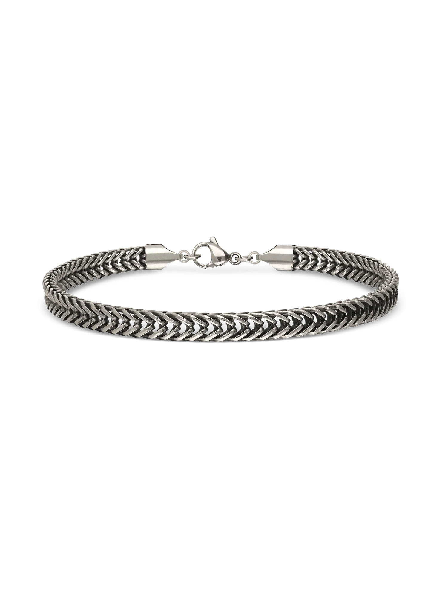 Pulseira masculina em aço inoxidável