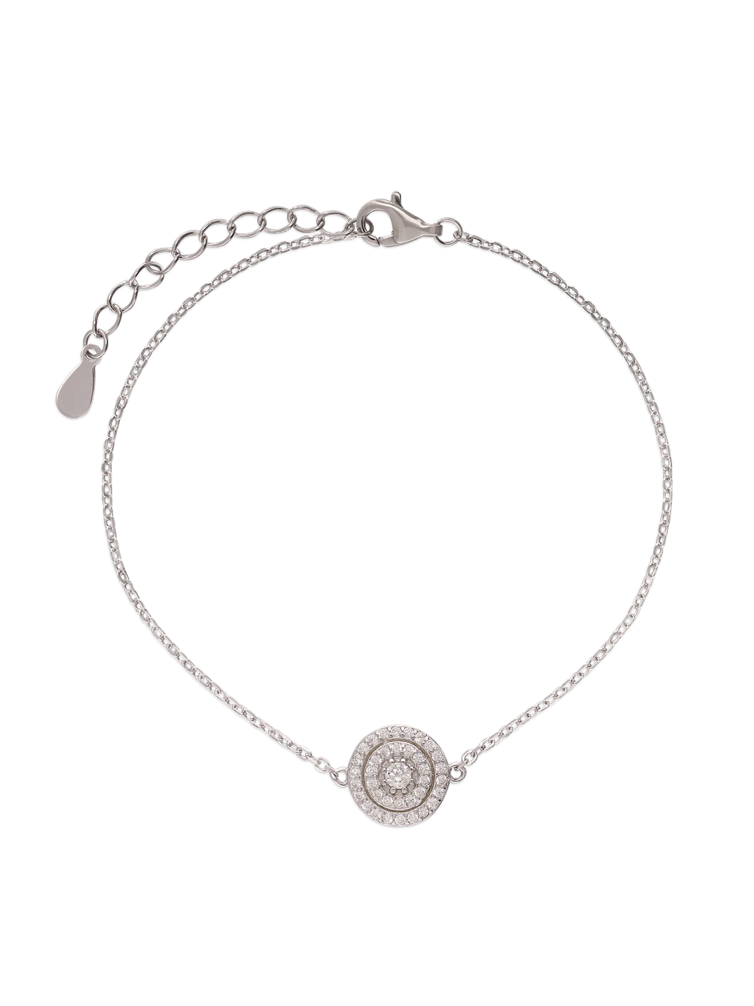 Pulseira em prata 925 com zircónia