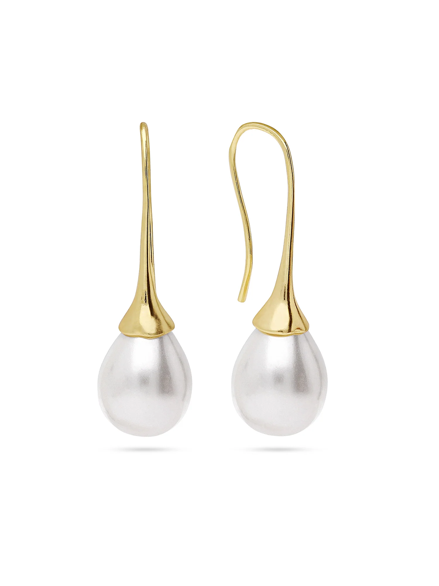 Pendentes banhado a ouro com pérola