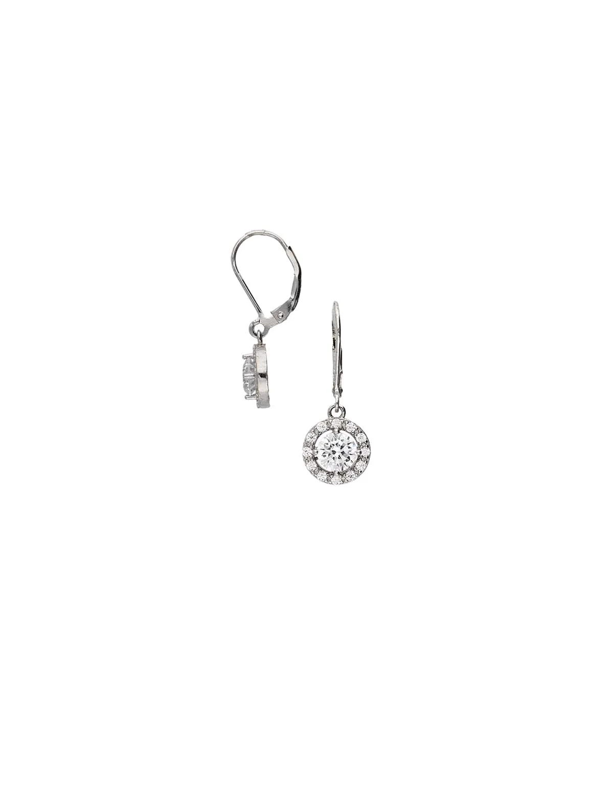 Pendentes em prata 925 com zircónias - Image 2