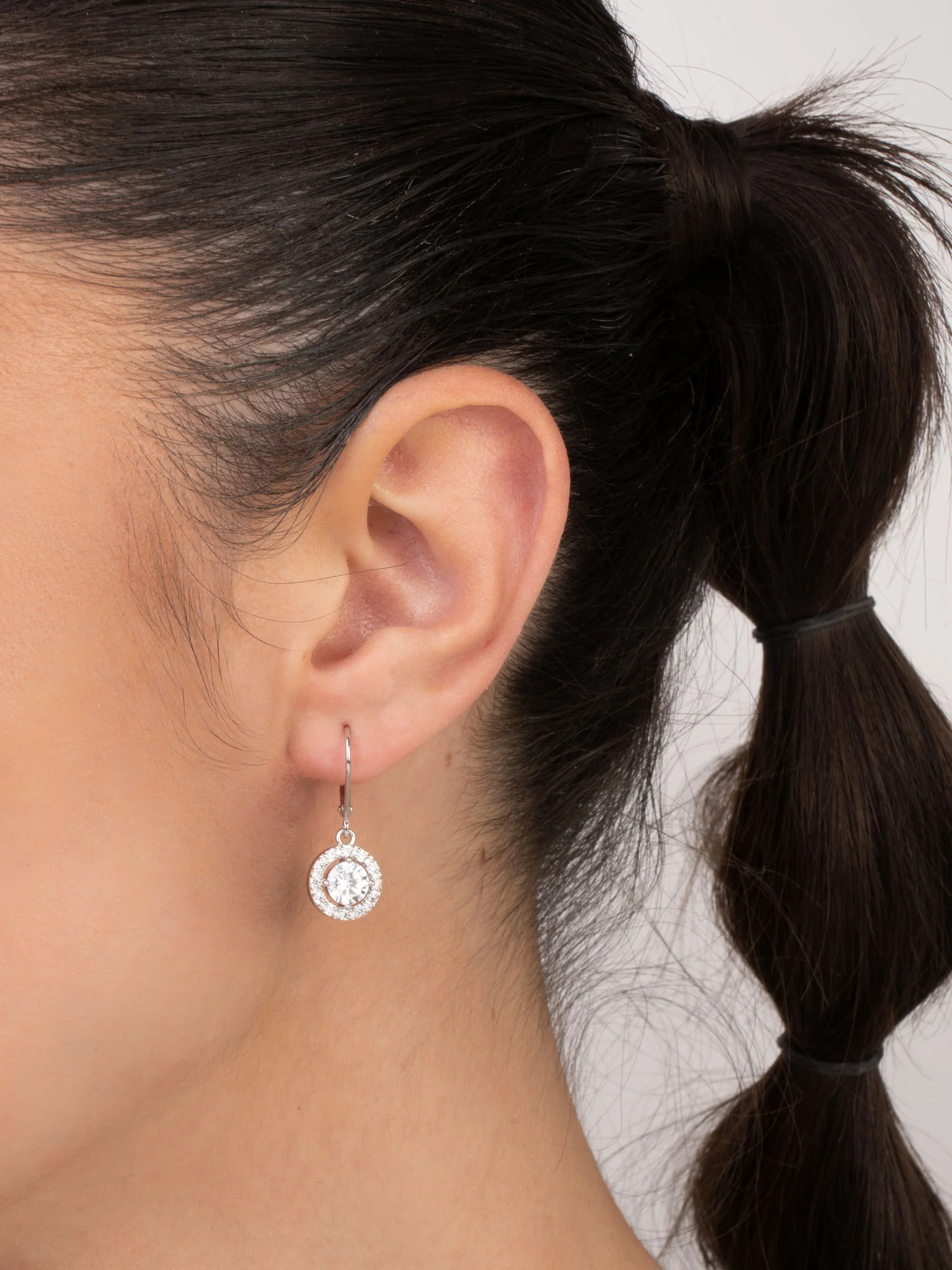 Pendentes em prata 925 com zircónias - Image 3