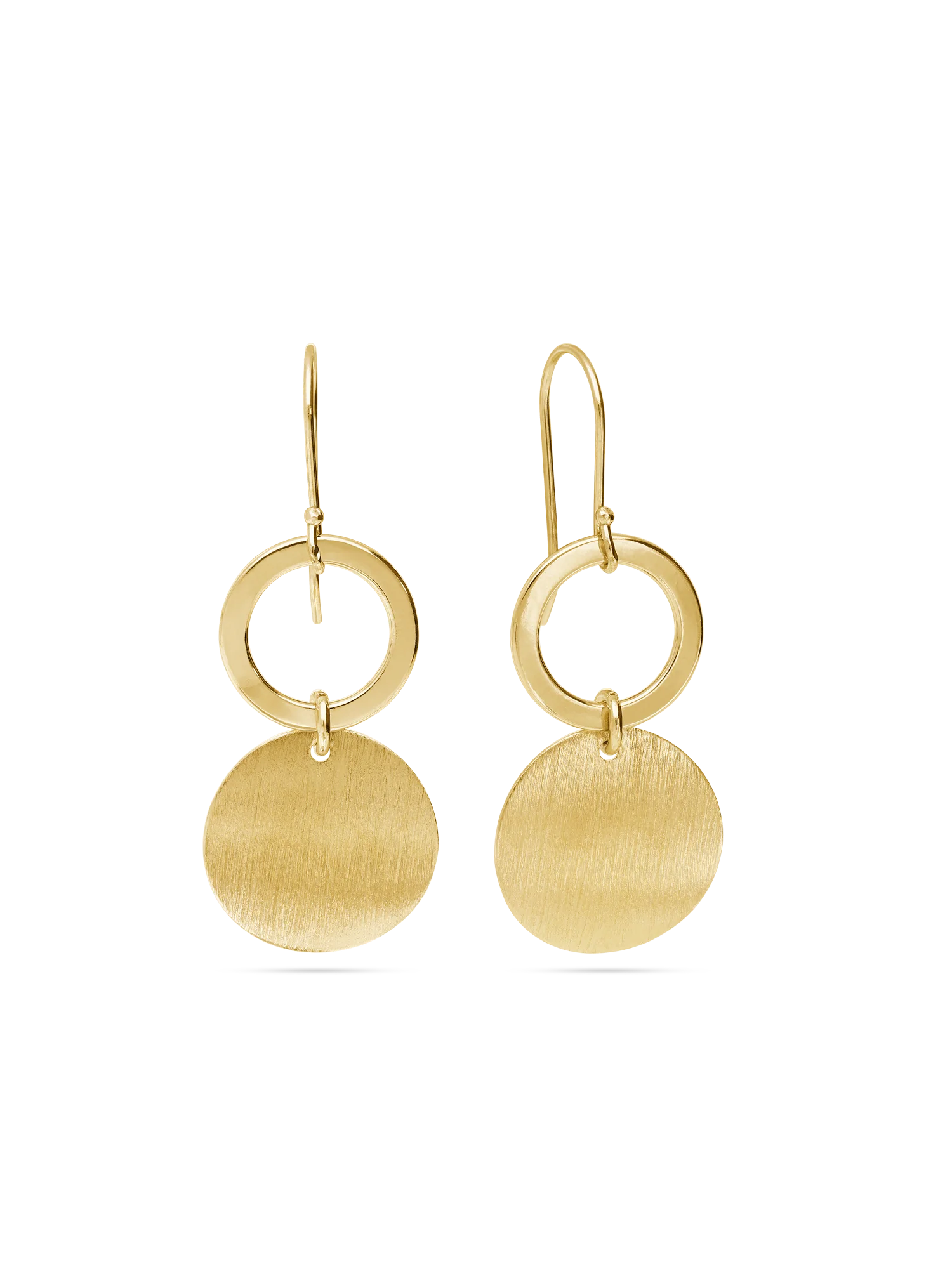 Pendentes banhados a ouro