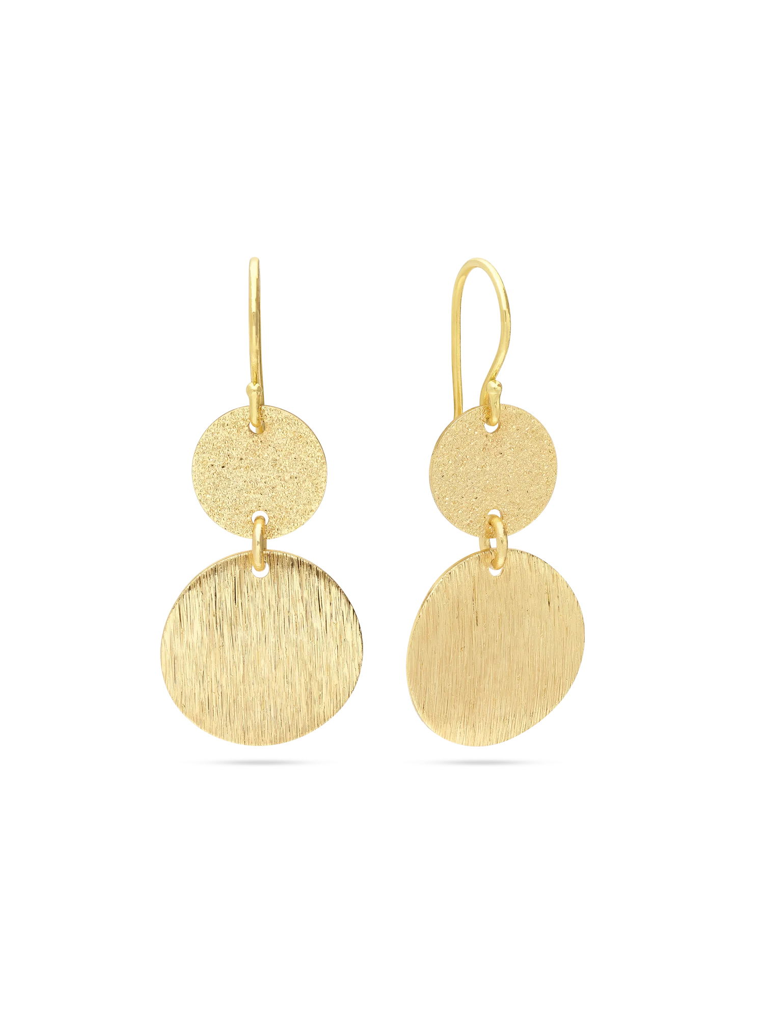 Pendentes banhados a ouro