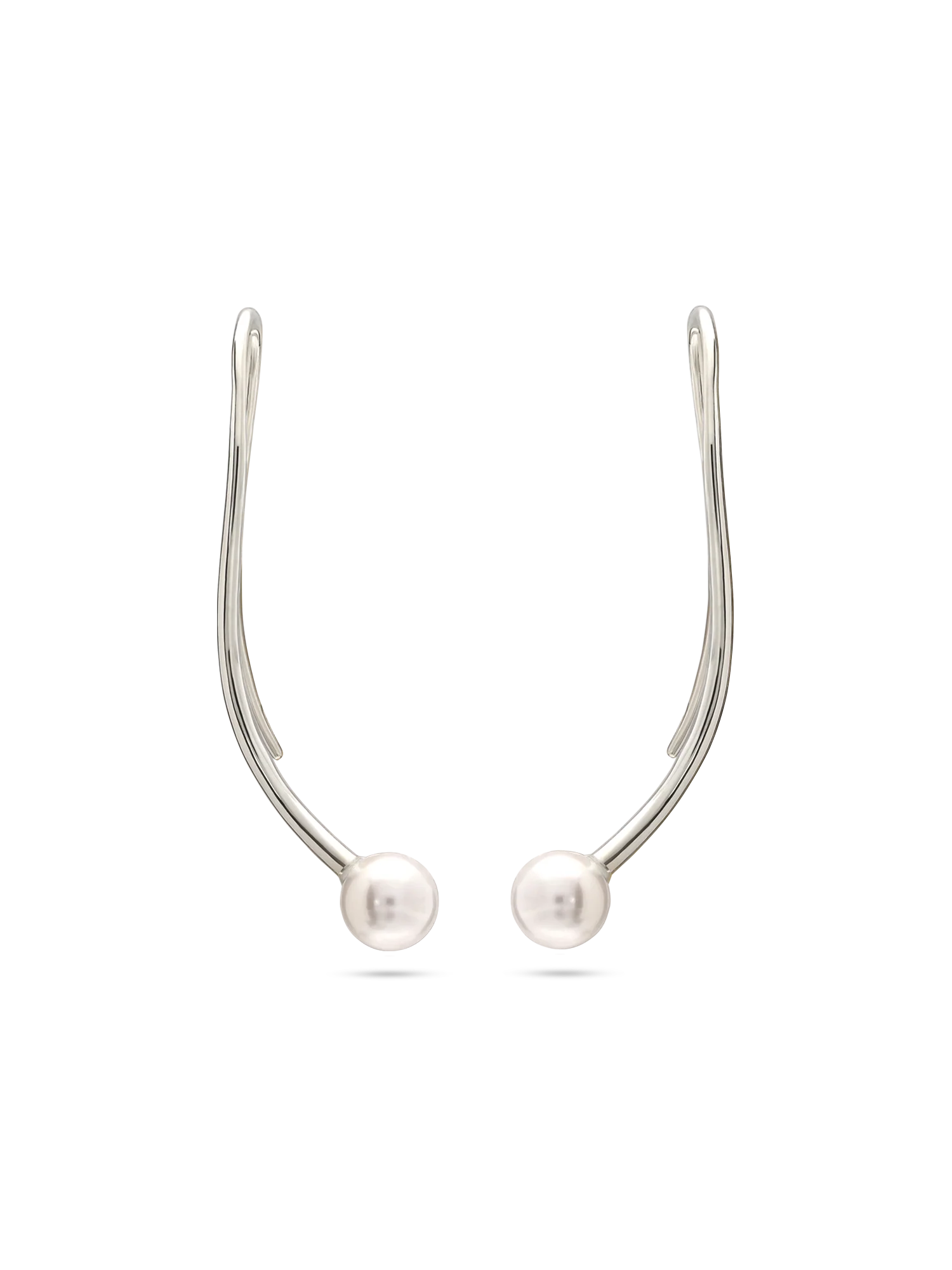 Pendentes em prata 925 com swarovski branco - Image 2