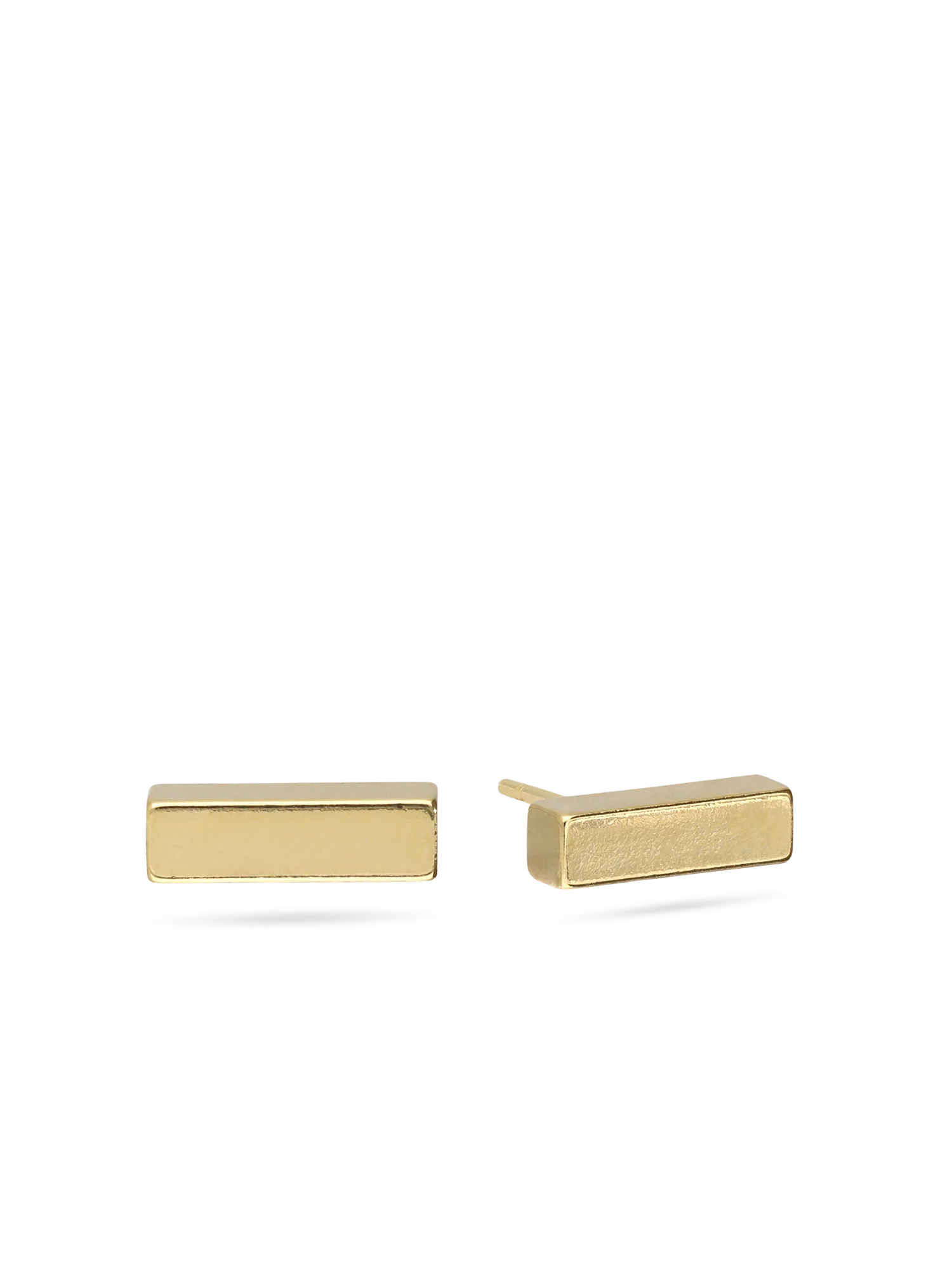 Brincos de placa banhados a ouro