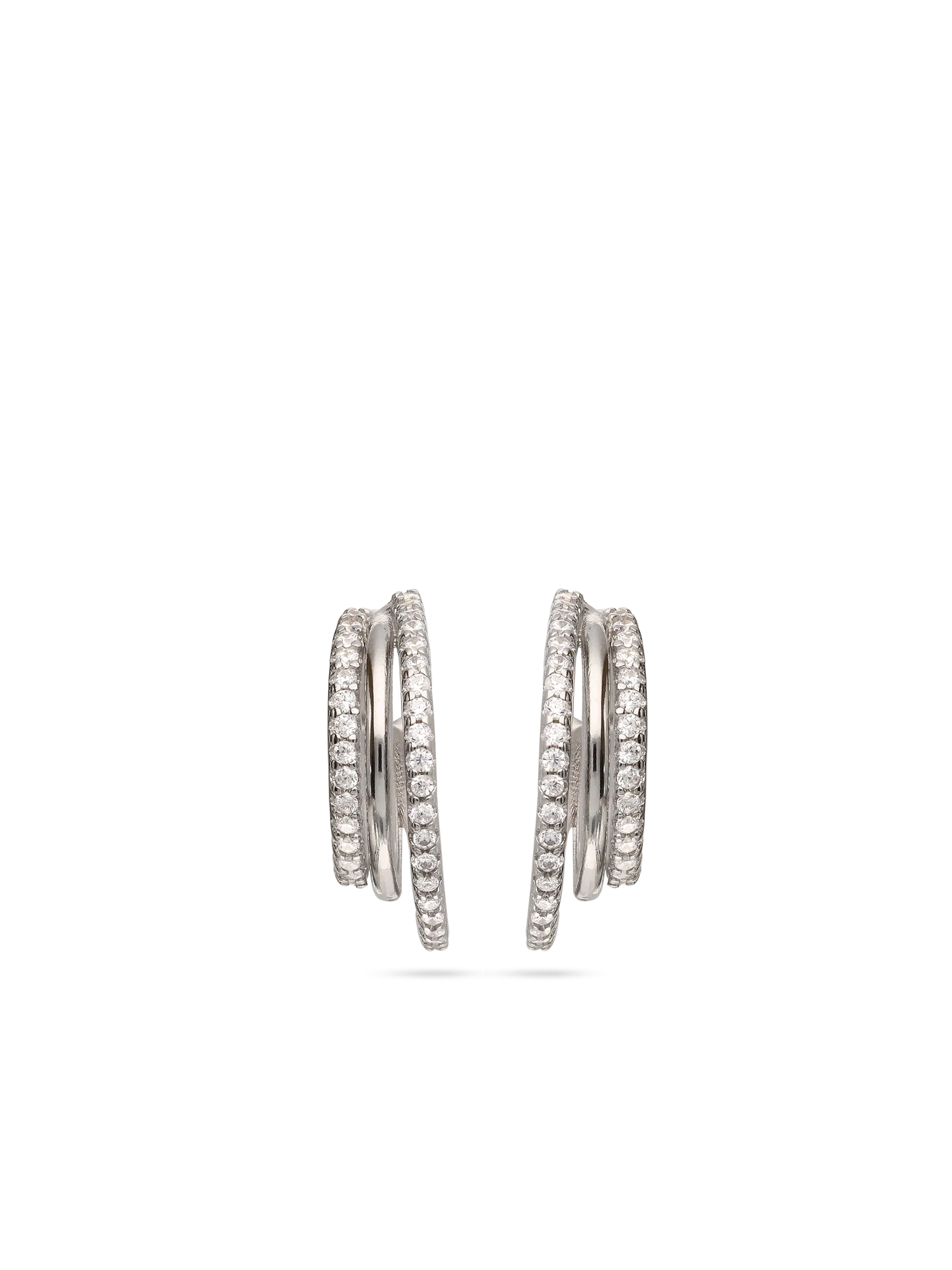 Argolas em prata 925 com zircónia - Image 2