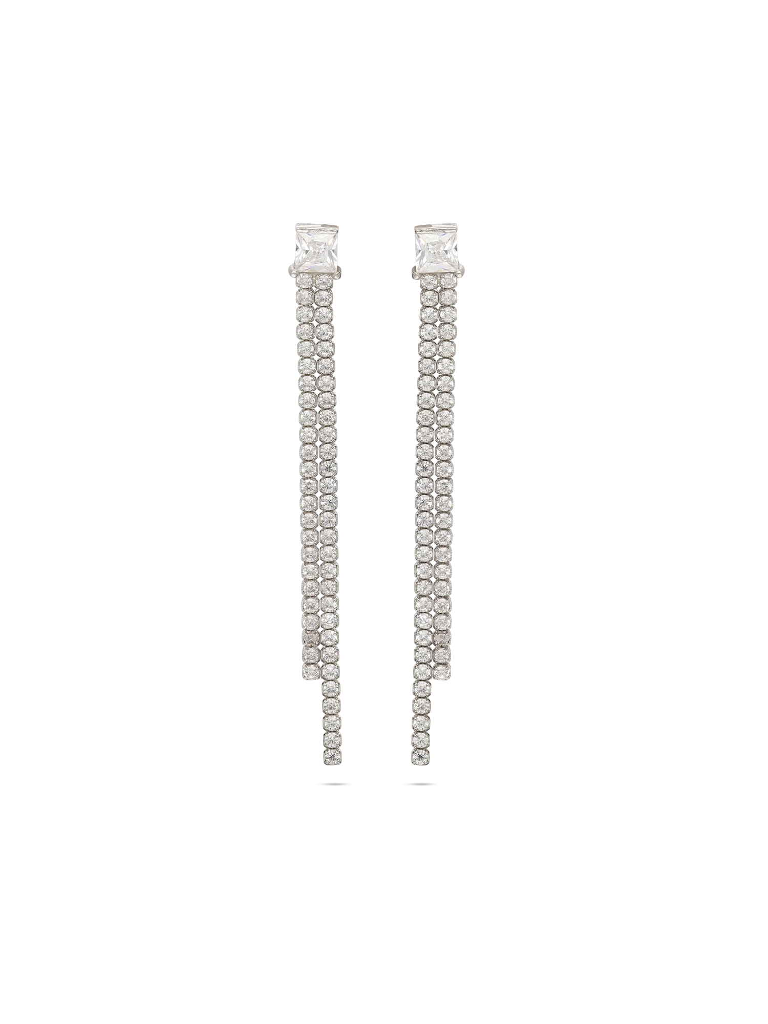 Pendentes em prata 925 com zircónia - Image 2