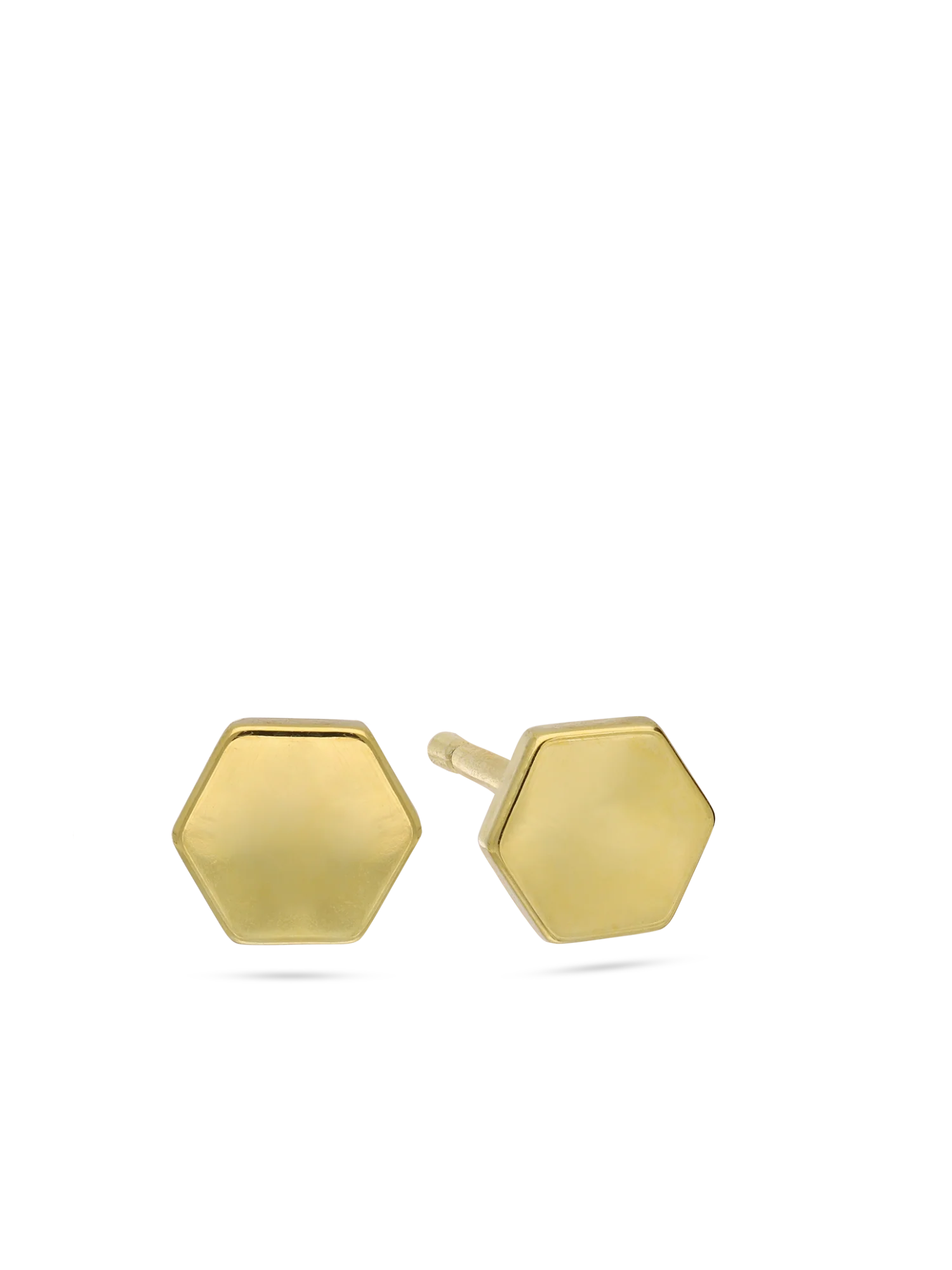 Brincos de placa banhados a ouro