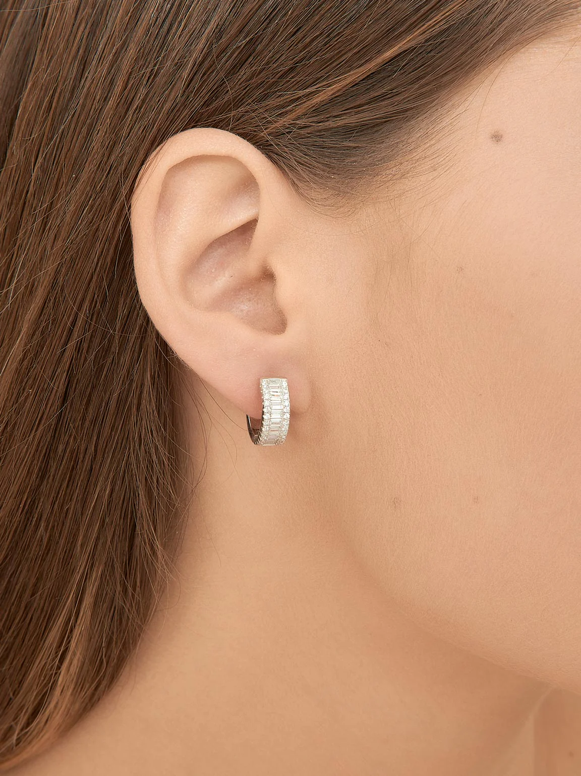 Argolas em prata 925 com zircónias - Image 3