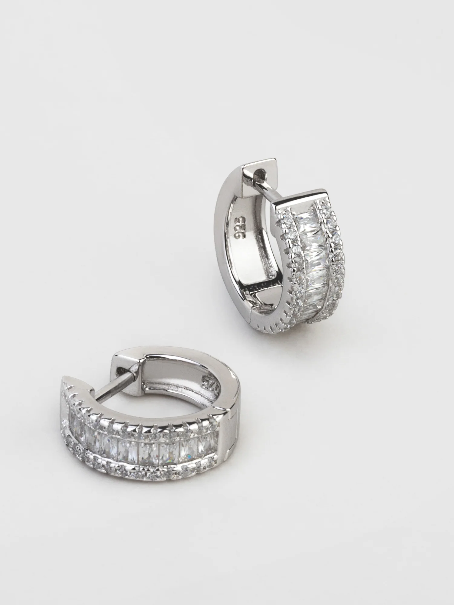Argolas em prata 925 com zircónias - Image 4