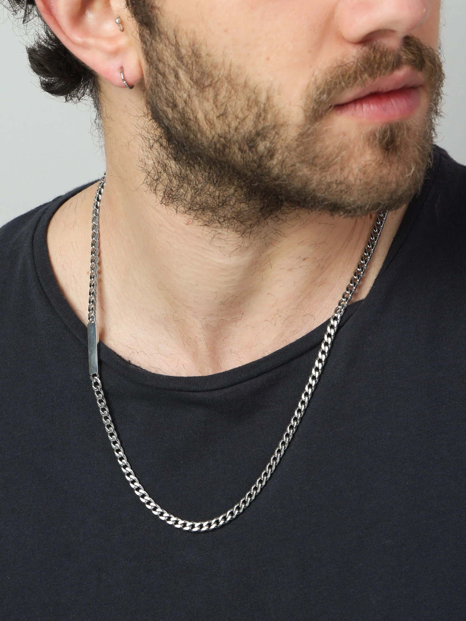 Colar masculino em aço inoxidável - Image 2