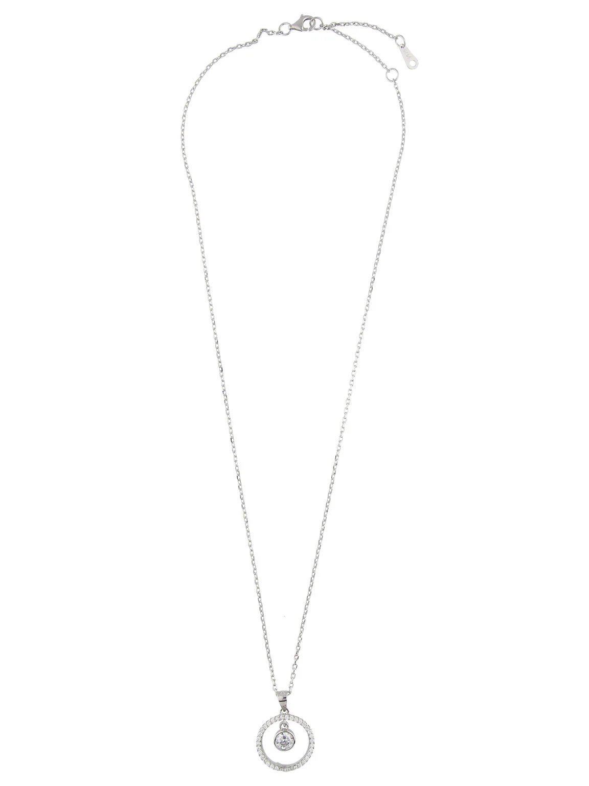 Fio com pendente em prata 925 com zircónias - Image 2