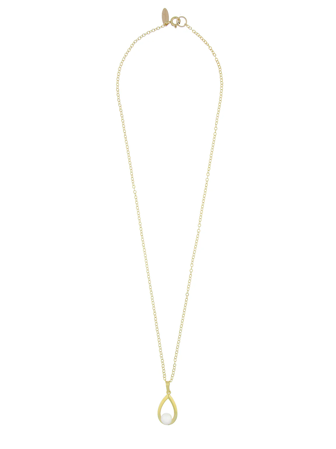 Fio com pendente banhado a ouro com pérola - Image 2