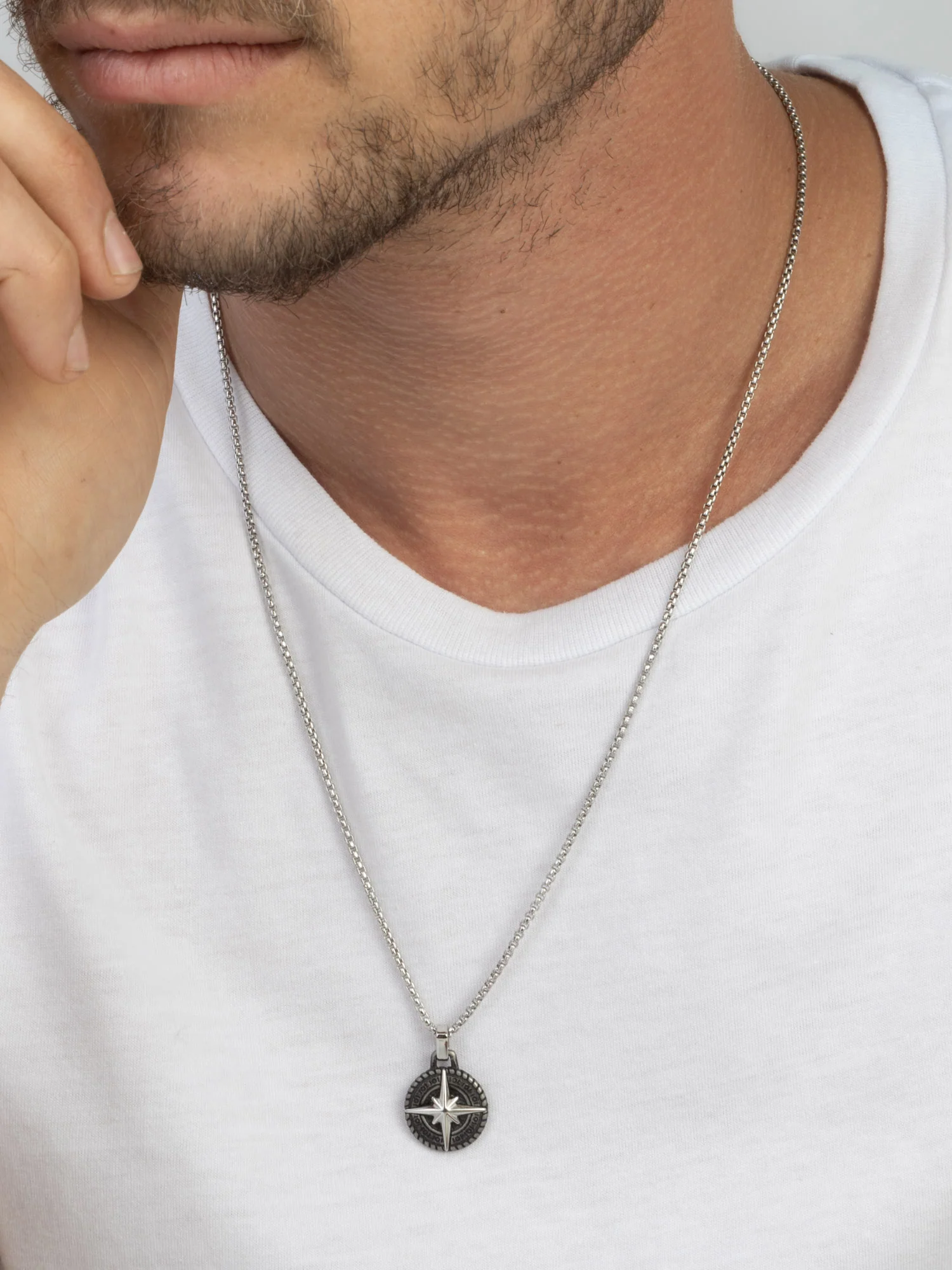 Colar masculino em aço inoxidável - Image 2