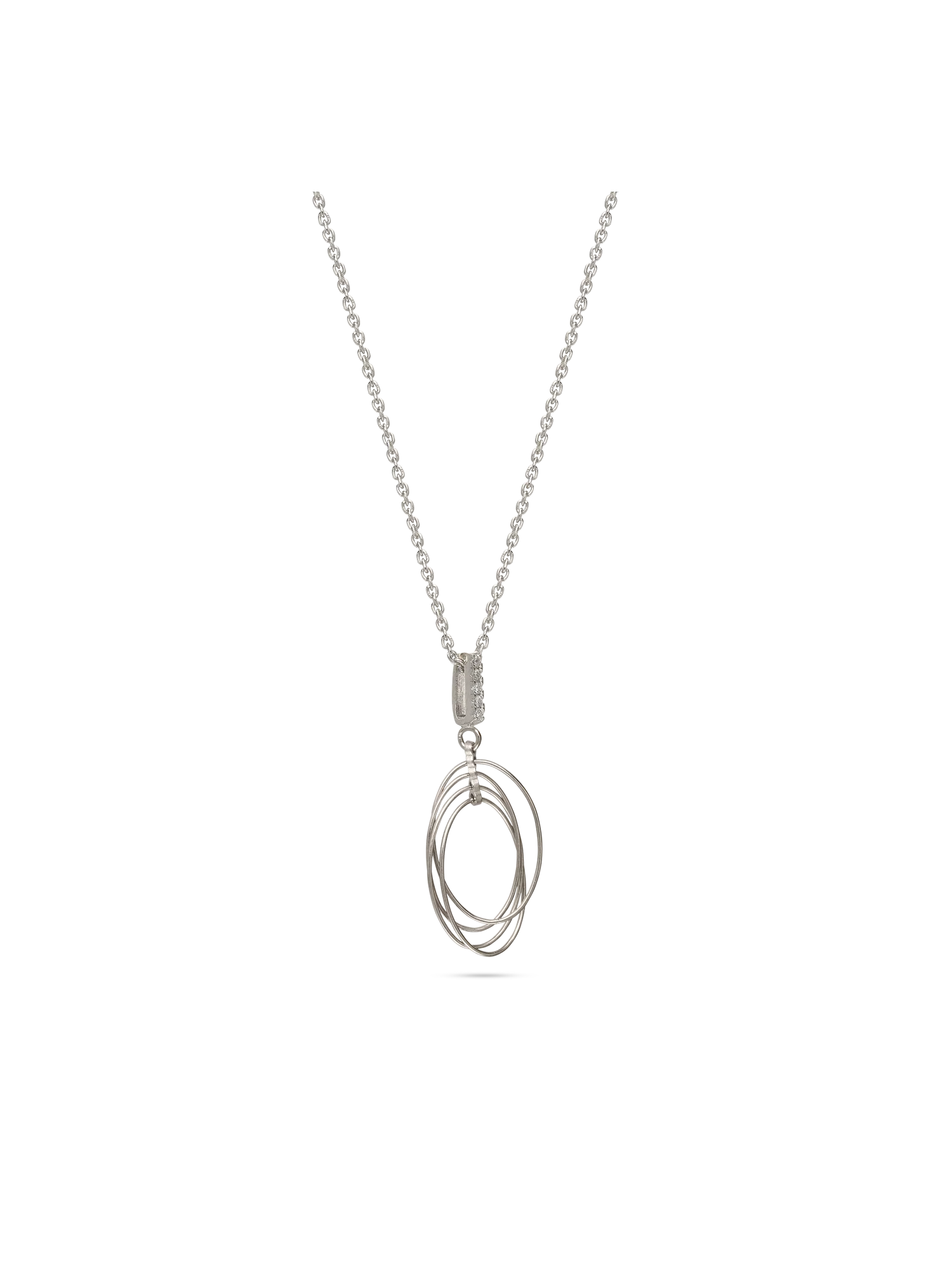 Fio com pendente em prata 925 com zircónia - Image 2