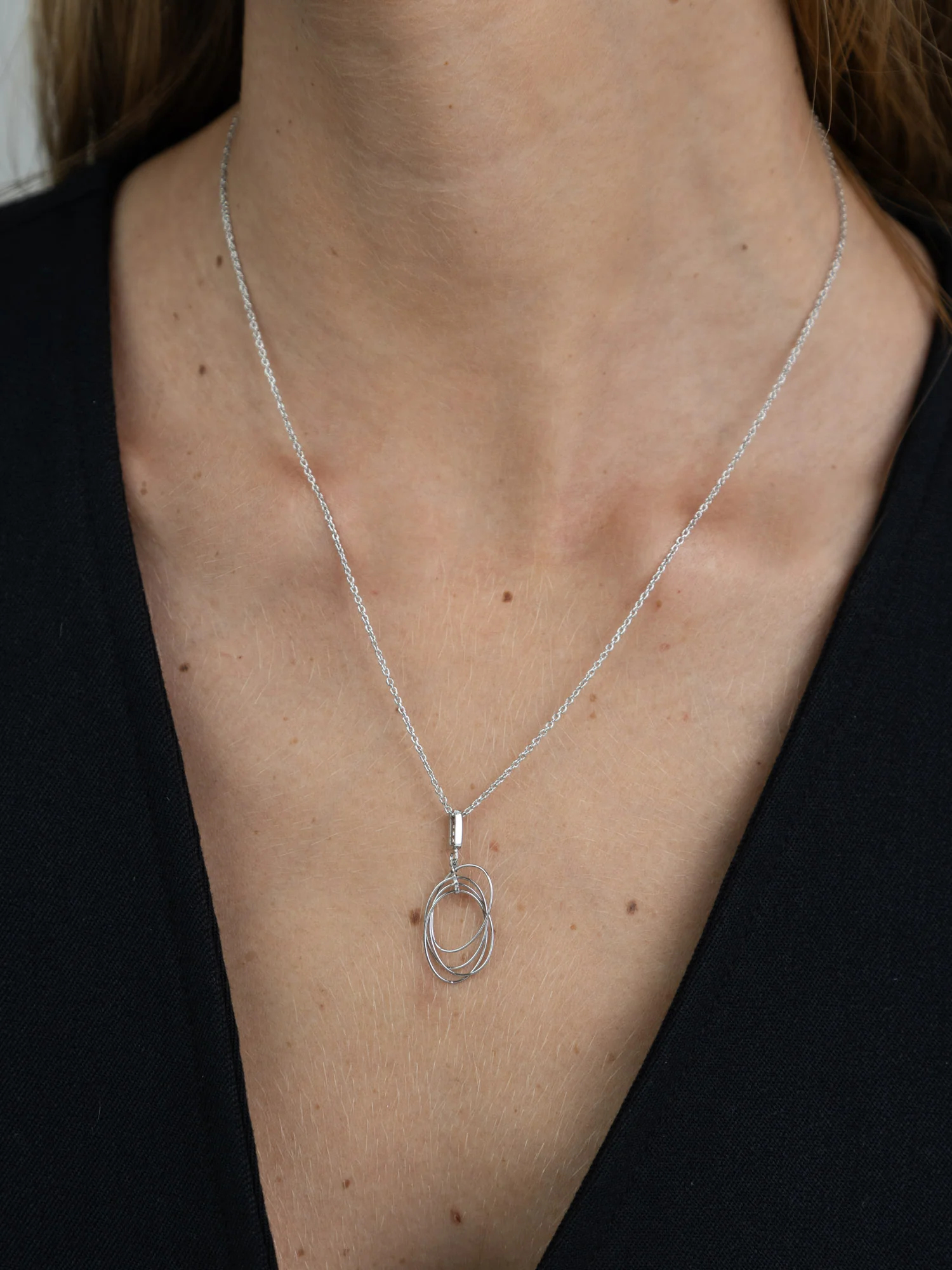 Fio com pendente em prata 925 com zircónia - Image 3