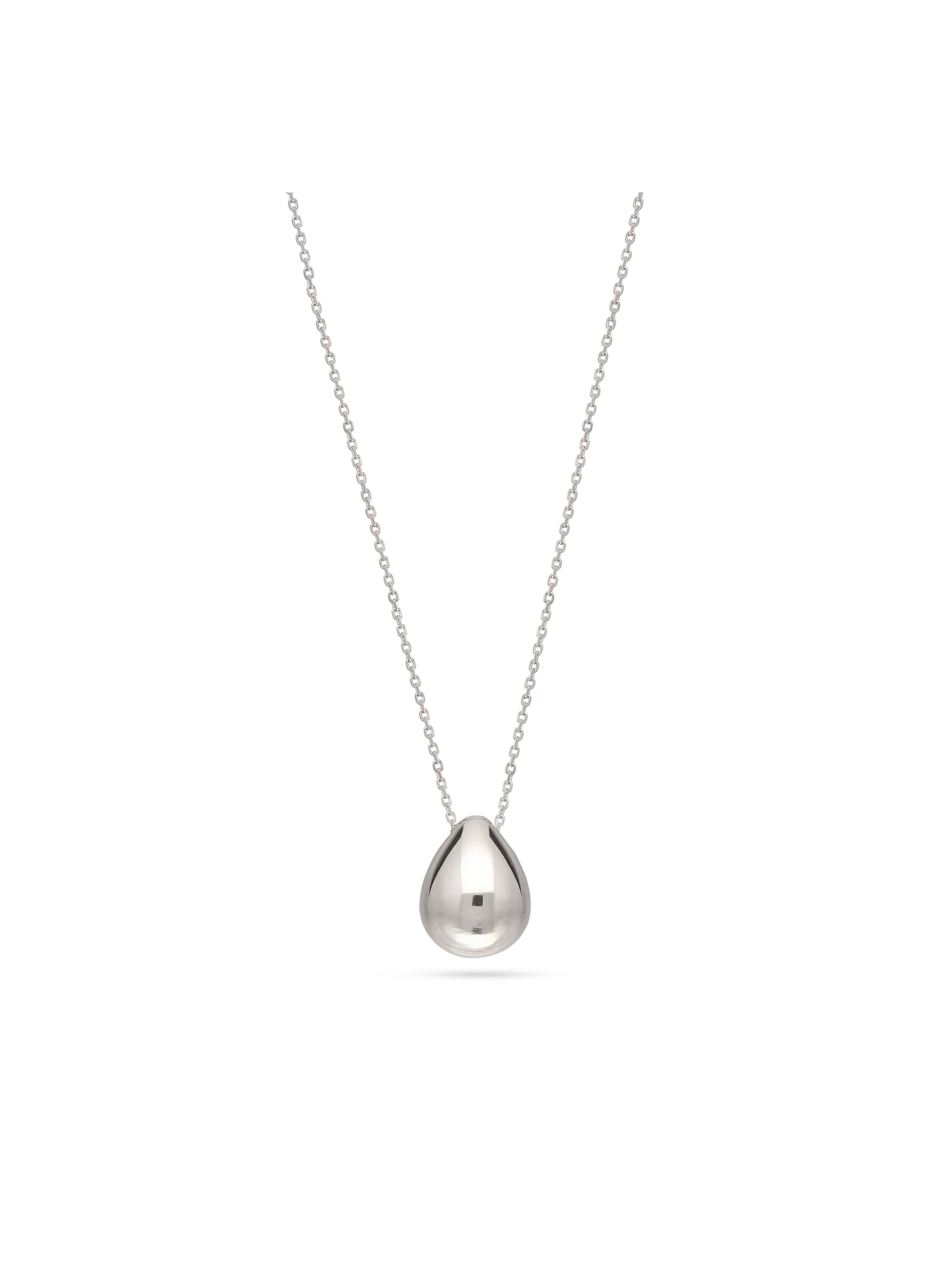 Fio com pendente gota em prata 925