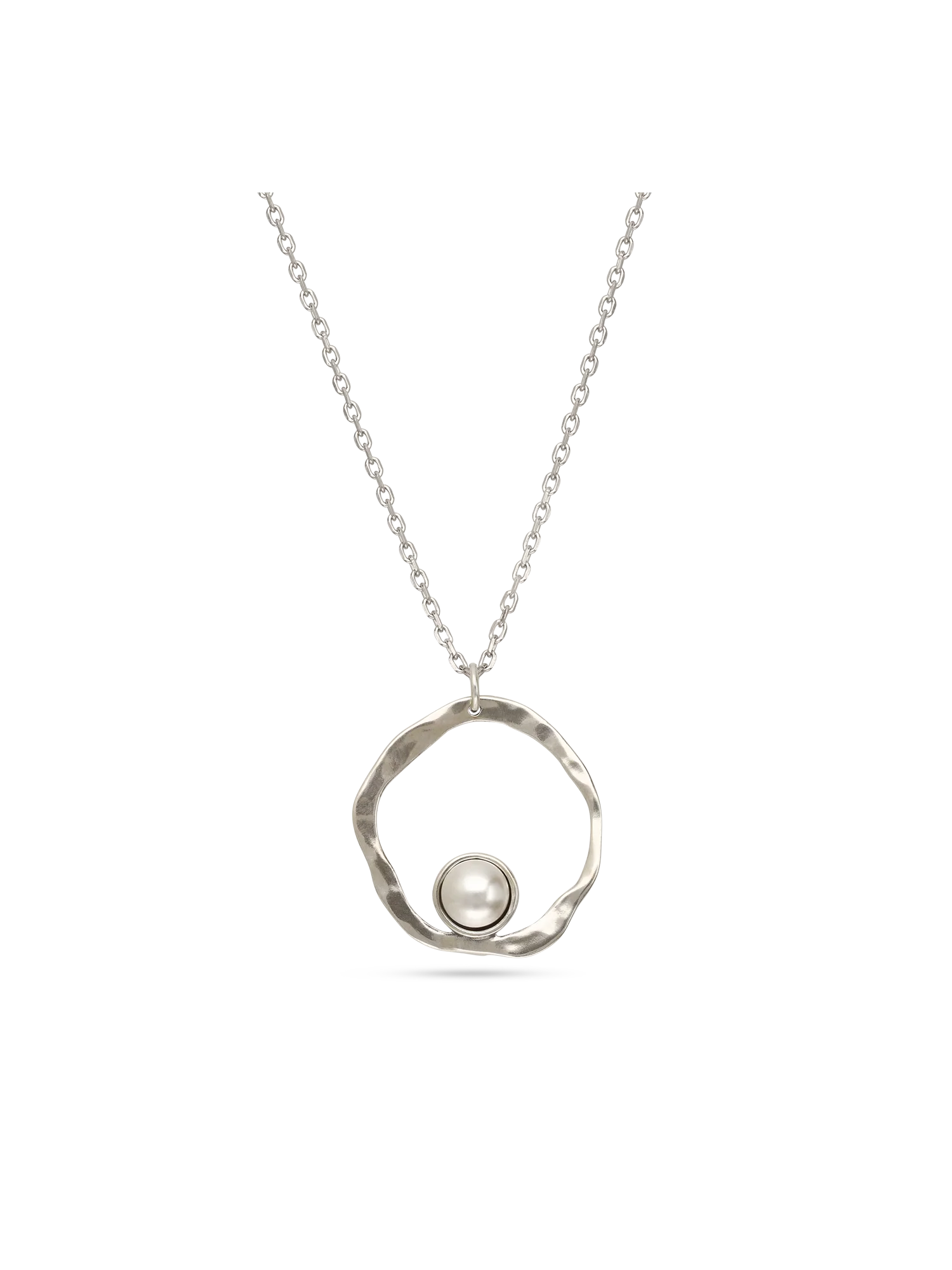 Fio com pendente em prata 925 com swarovski