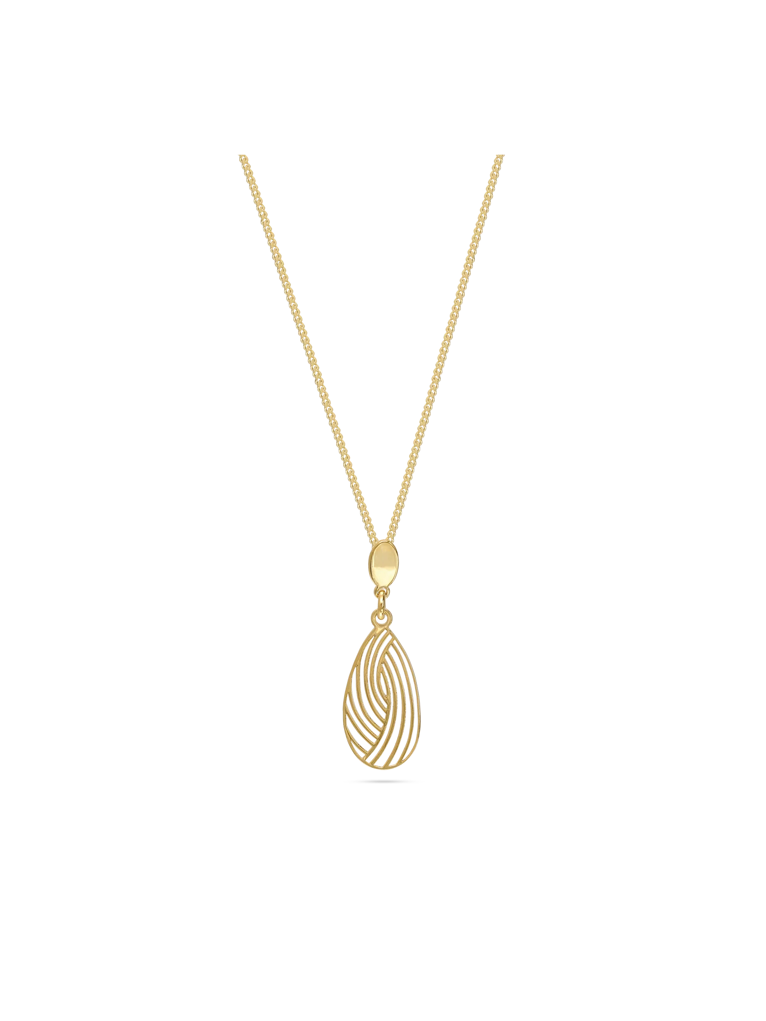 Fio com pendente banhado a ouro