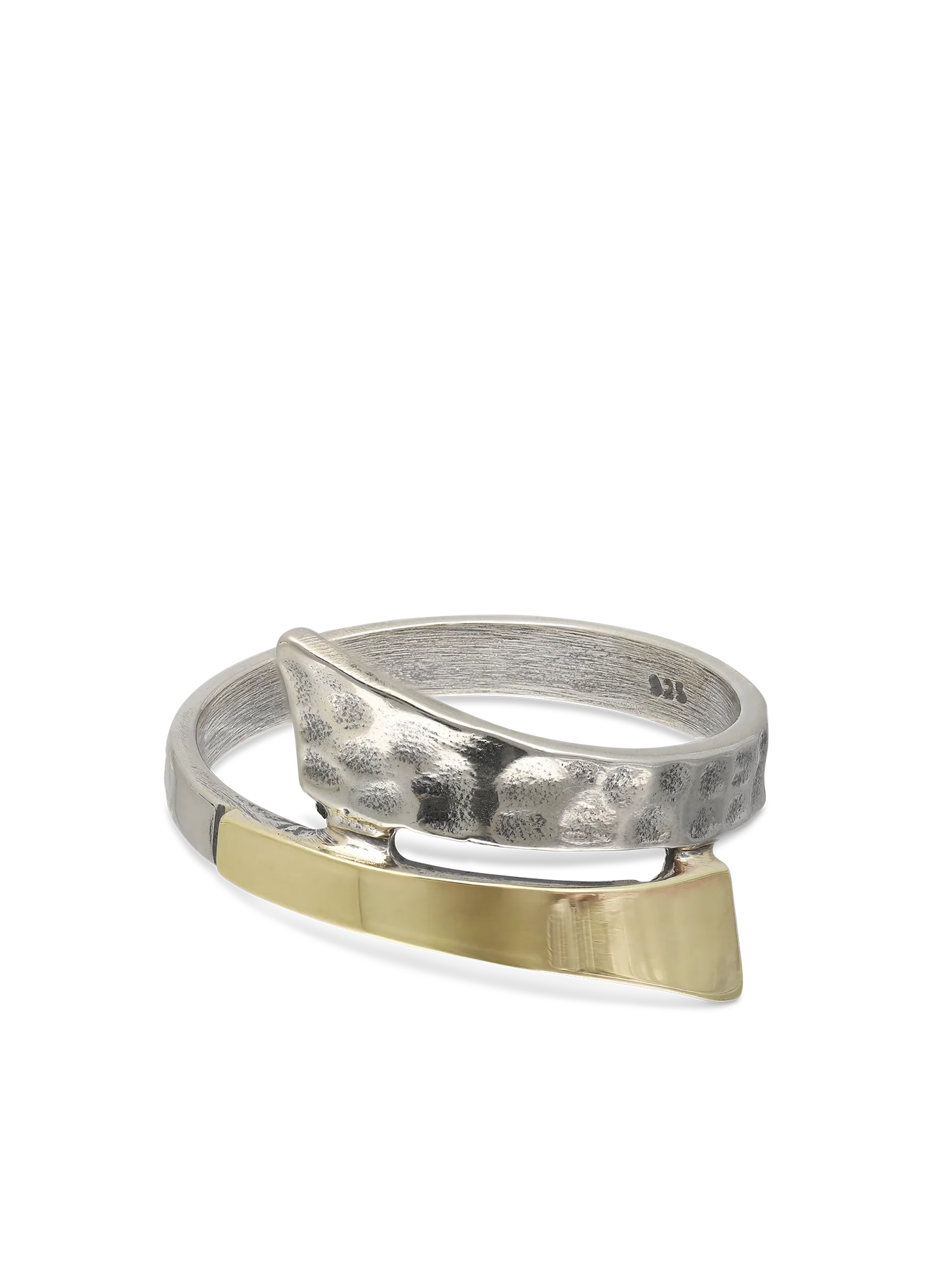 Anel em prata 925 e ouro 9K - Image 2