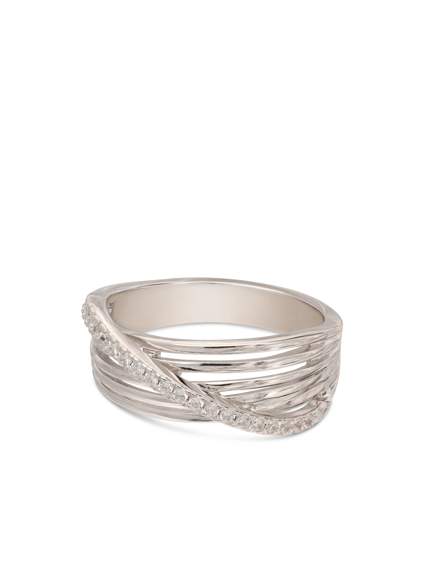 Anel em prata 925 com zircónias - Image 2