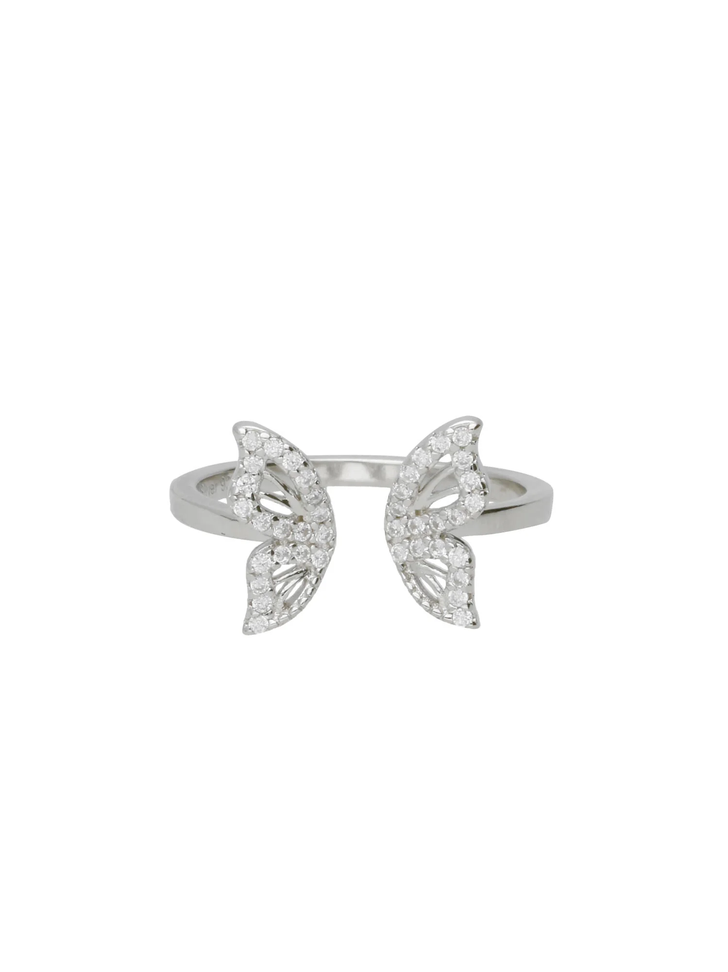 Anel delicado de prata 925 com zircónia - Image 2