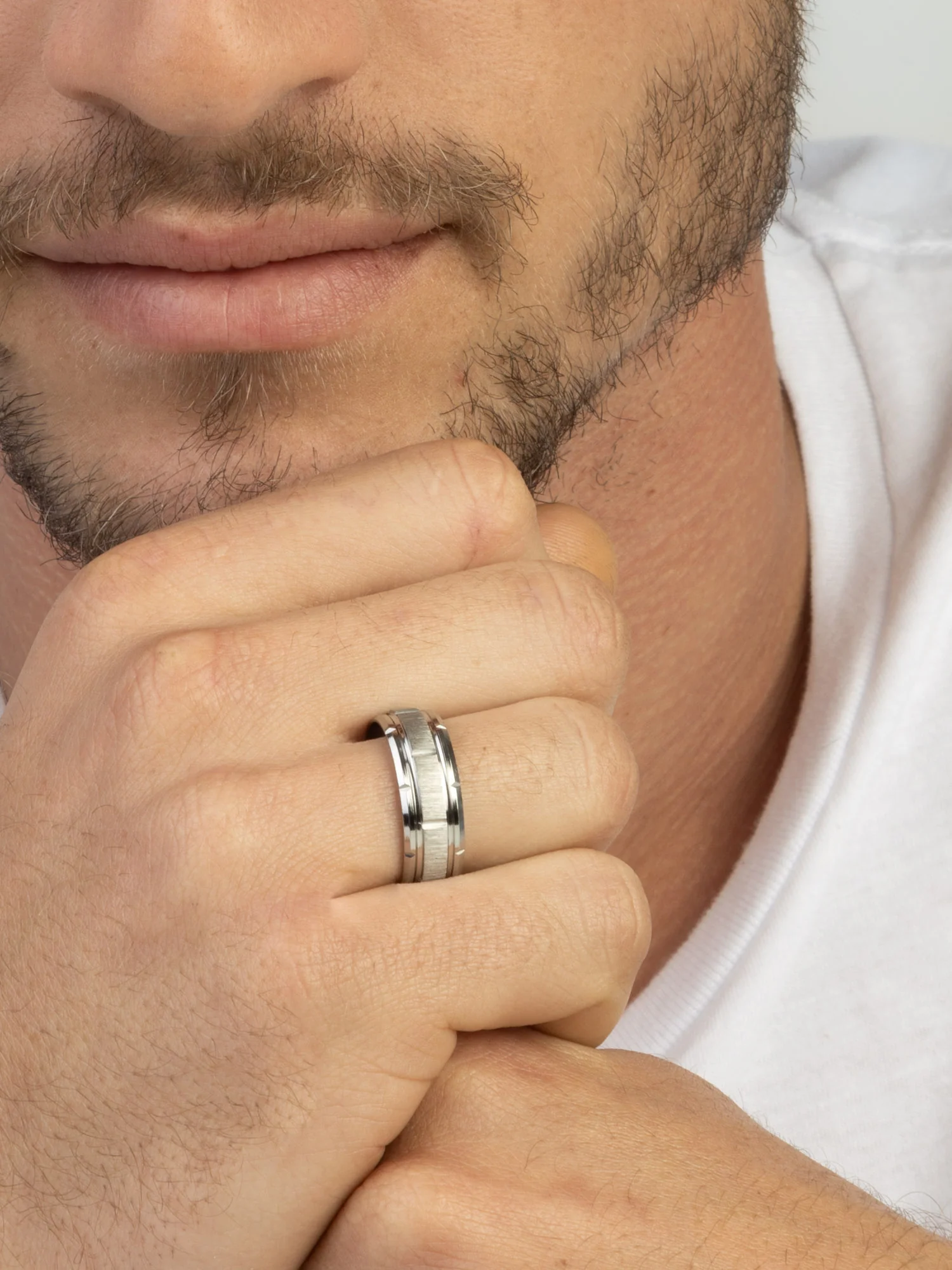 Anel masculino em aço inoxidável - Image 3