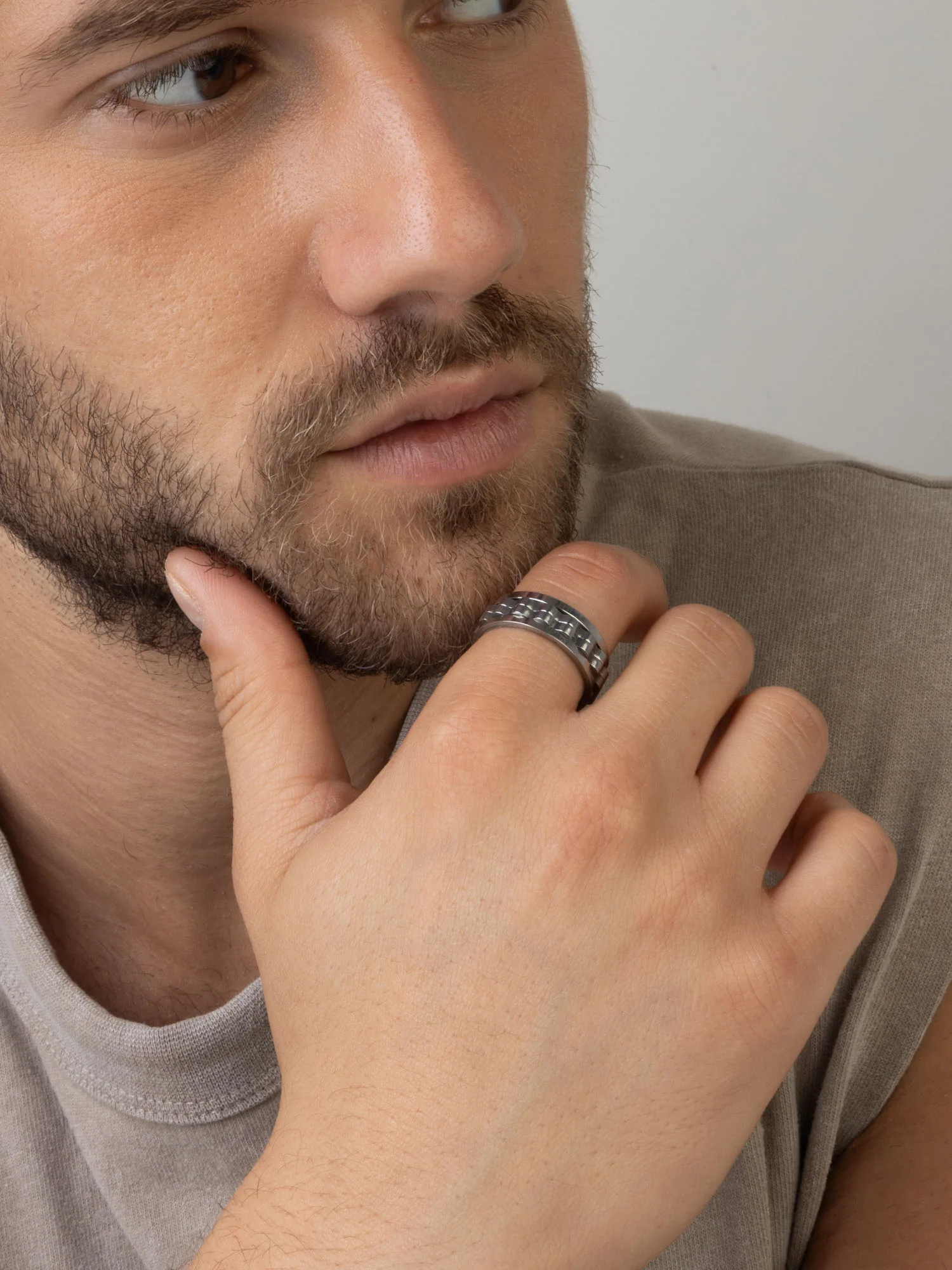 Anel masculino em aço inoxidável - Image 3