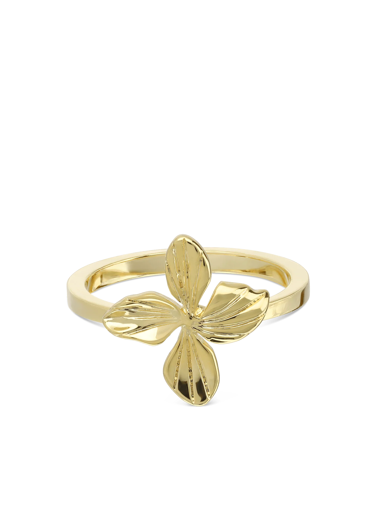 Anel flor banhado a ouro - Image 2